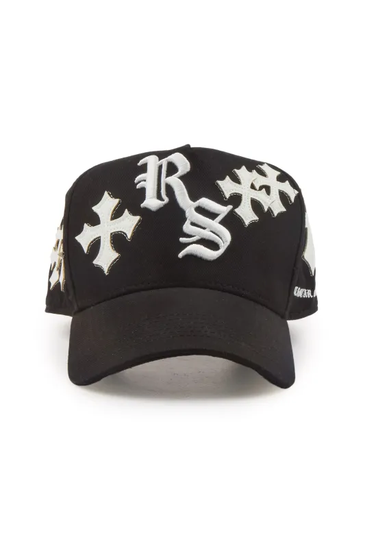 Manrique Black Trucker Hat made by Rockstar Original