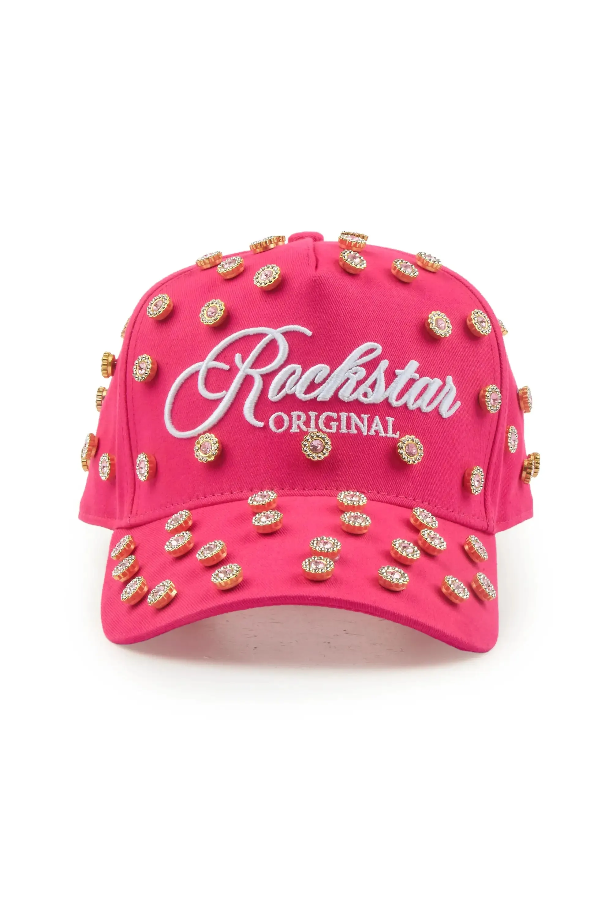 Shalawna Hot Pink Rhinestone Trucker Hat sold by Rockstar Original