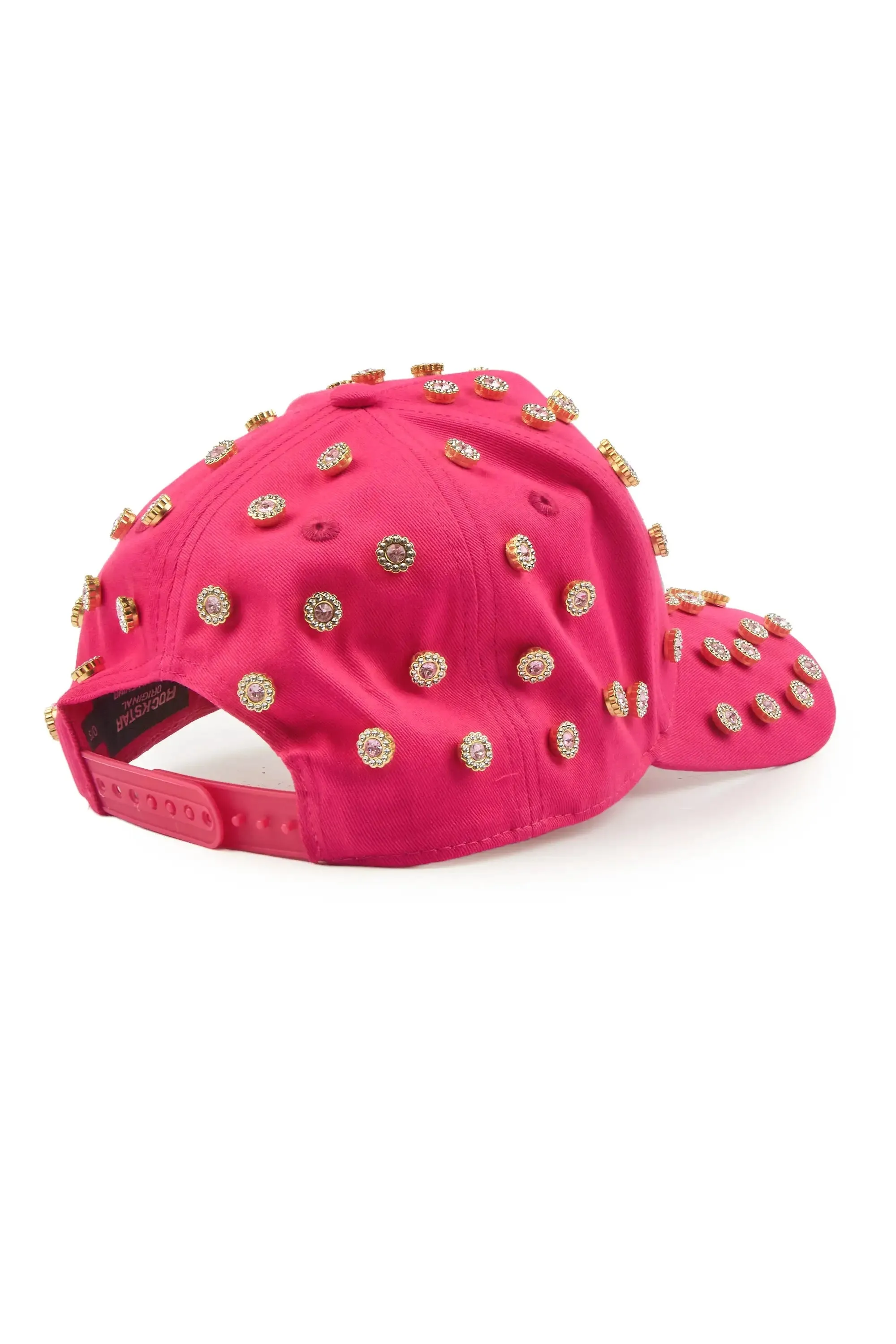 Shalawna Hot Pink Rhinestone Trucker Hat sold by Rockstar Original product image thumbnail 3