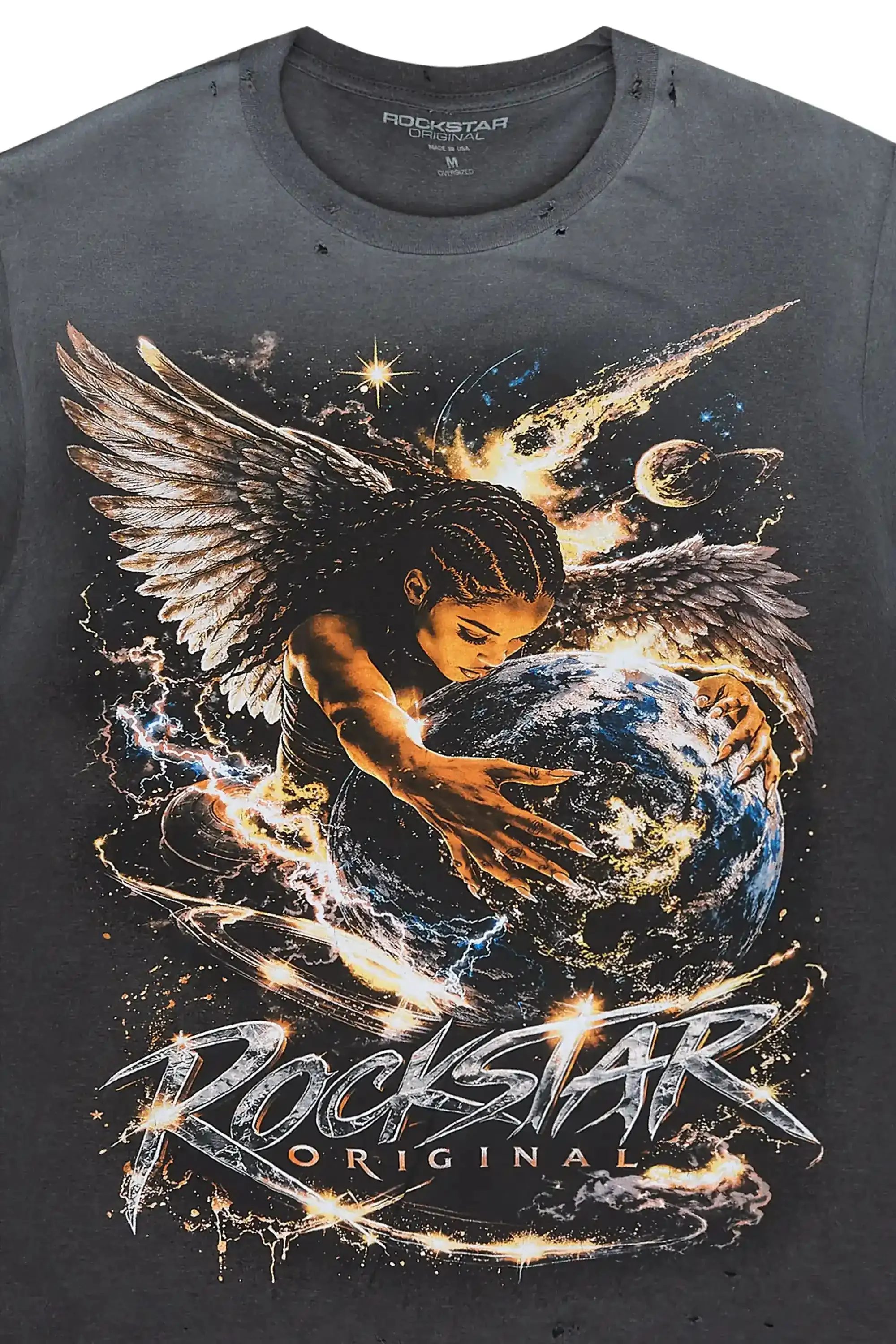 Racquel Charcoal T-Shirt sold by Rockstar Original product image thumbnail 2
