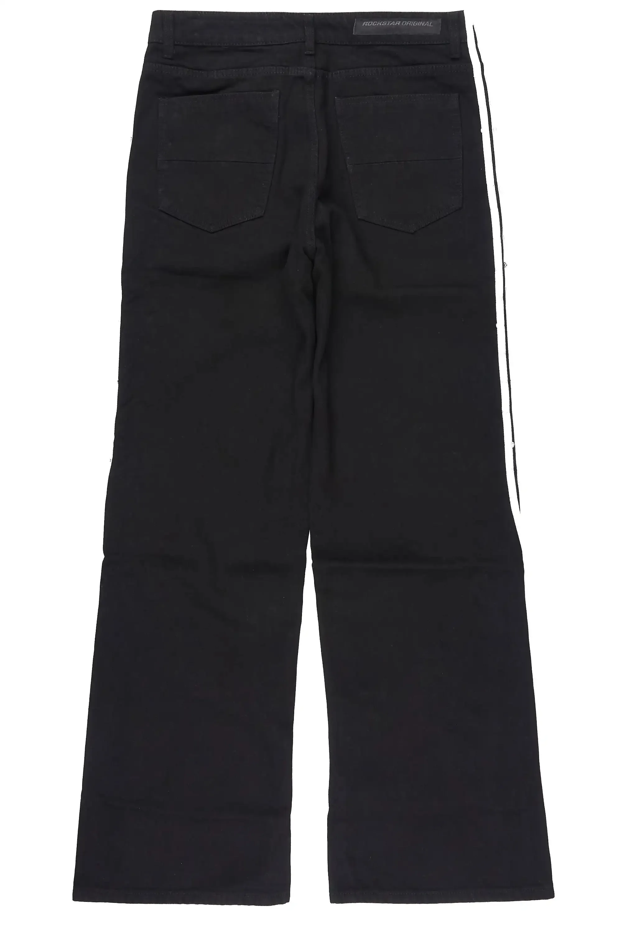 Zayven Black Baggy Fit Jean sold by Rockstar Original product image thumbnail 3