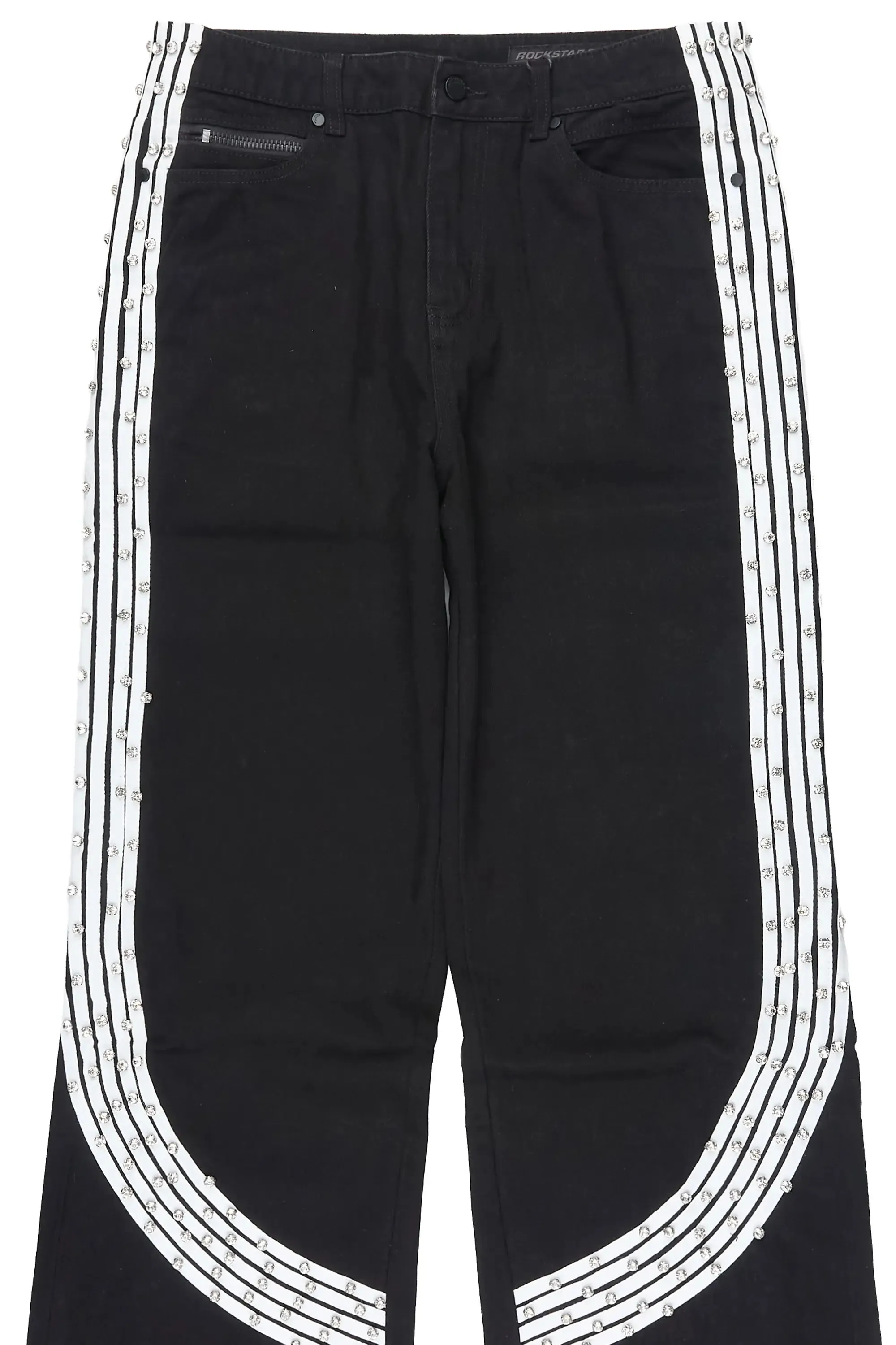 Zayven Black Baggy Fit Jean sold by Rockstar Original product image thumbnail 2