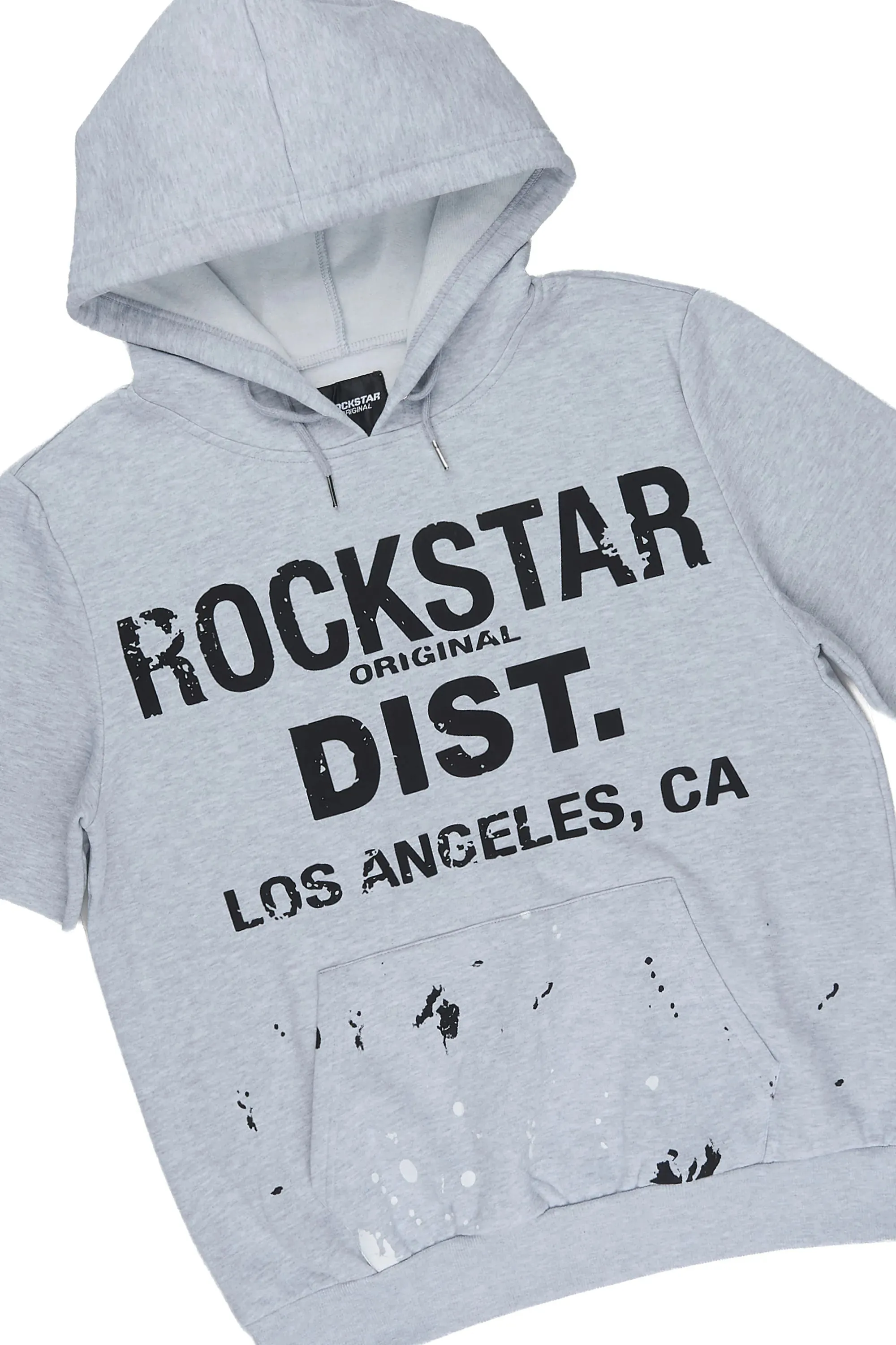 Scottie Heather Grey Cut Sleeve Hoodie Short Set sold by Rockstar Original product image thumbnail 2
