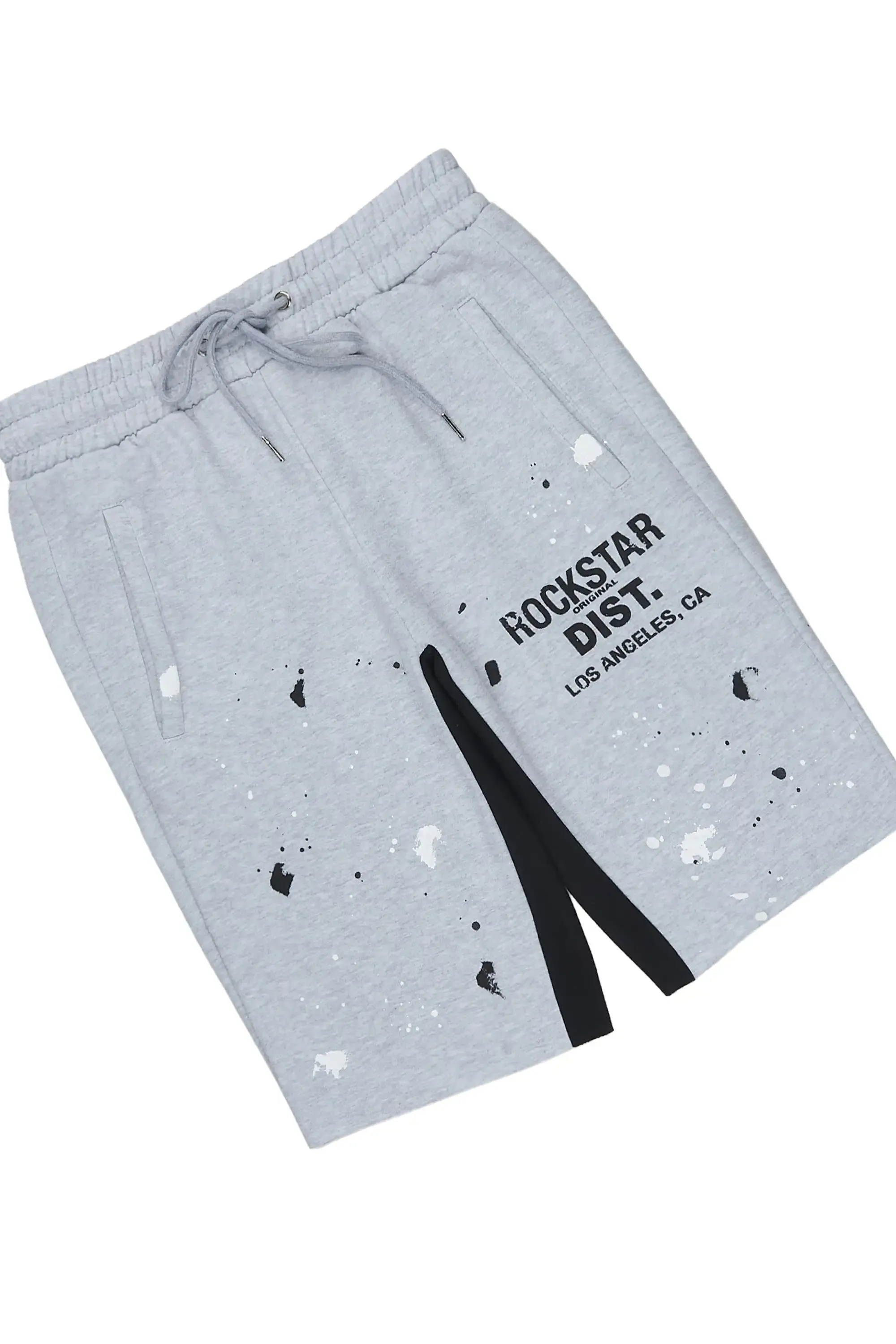 Scottie Heather Grey Cut Sleeve Hoodie Short Set sold by Rockstar Original product image thumbnail 3