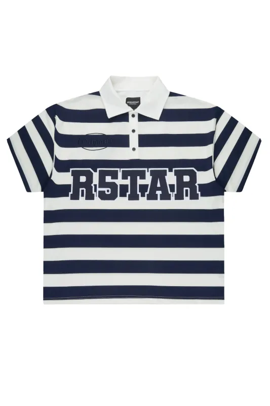 Fintan Navy Polo Shirt made by Rockstar Original