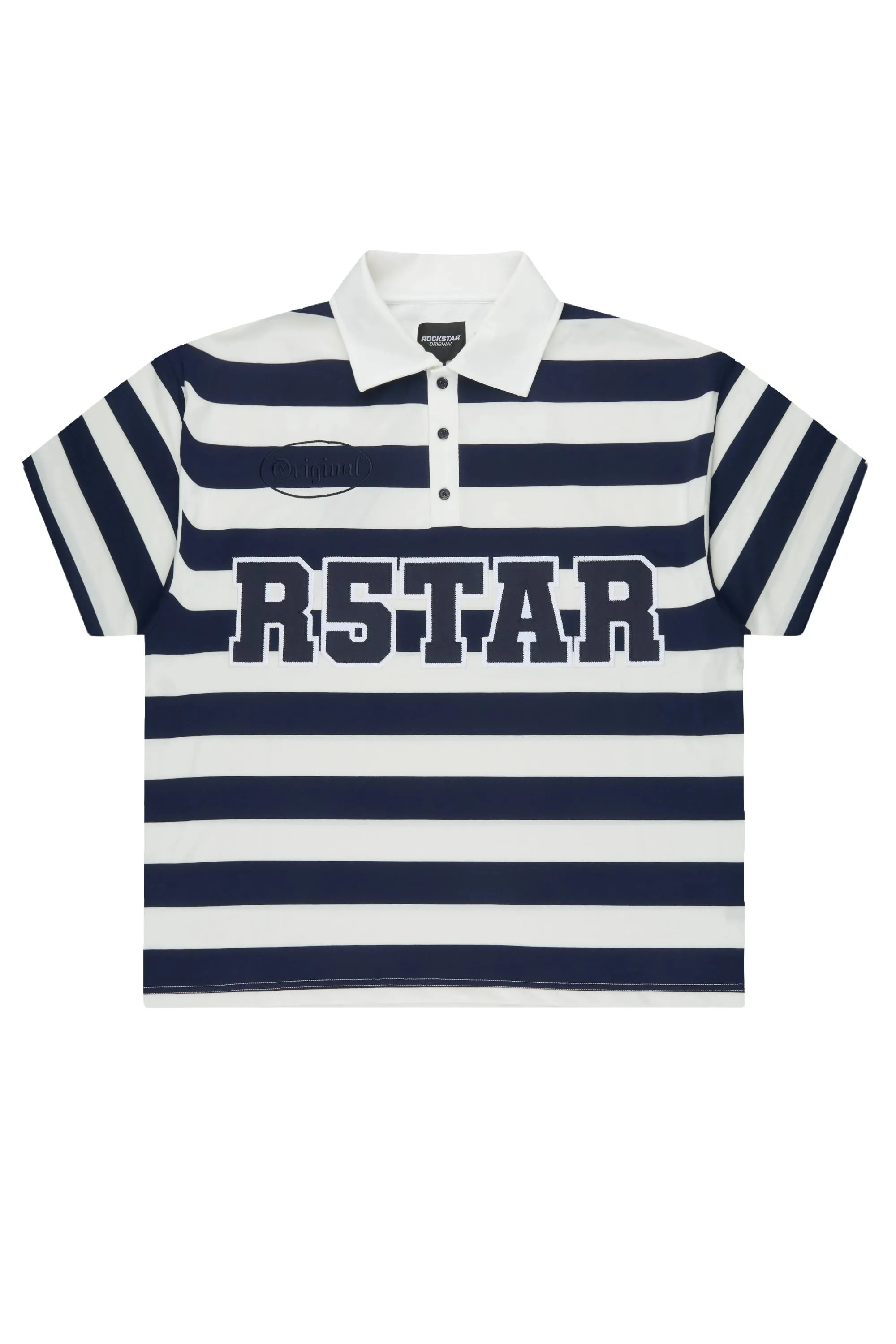 Fintan Navy Polo Shirt sold by Rockstar Original