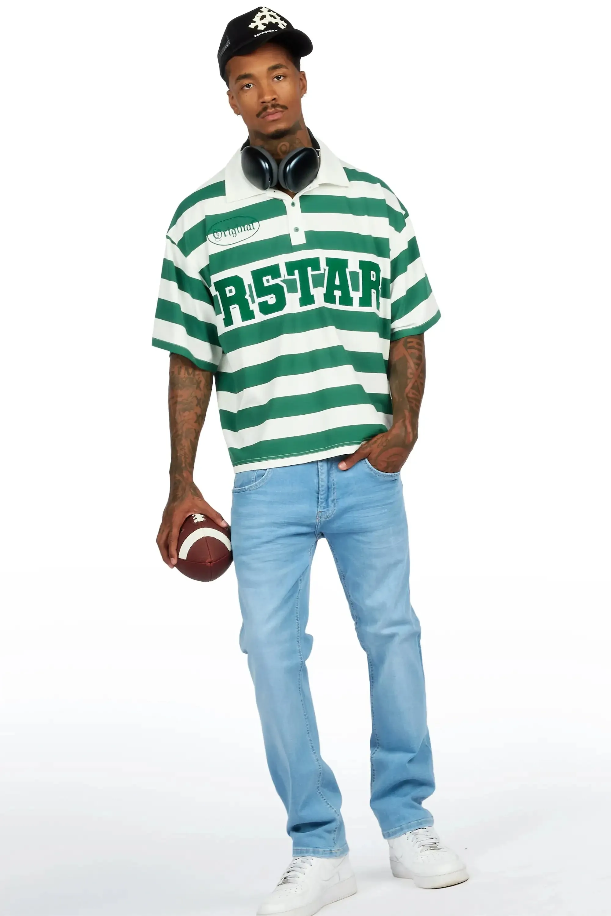 Fintan Green Polo Shirt sold by Rockstar Original product image thumbnail 4