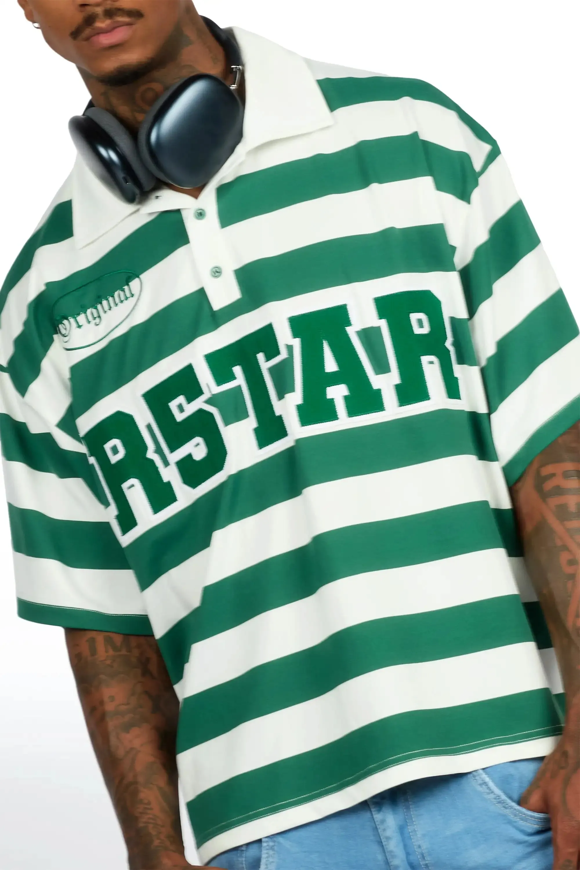 Fintan Green Polo Shirt sold by Rockstar Original product image thumbnail 3