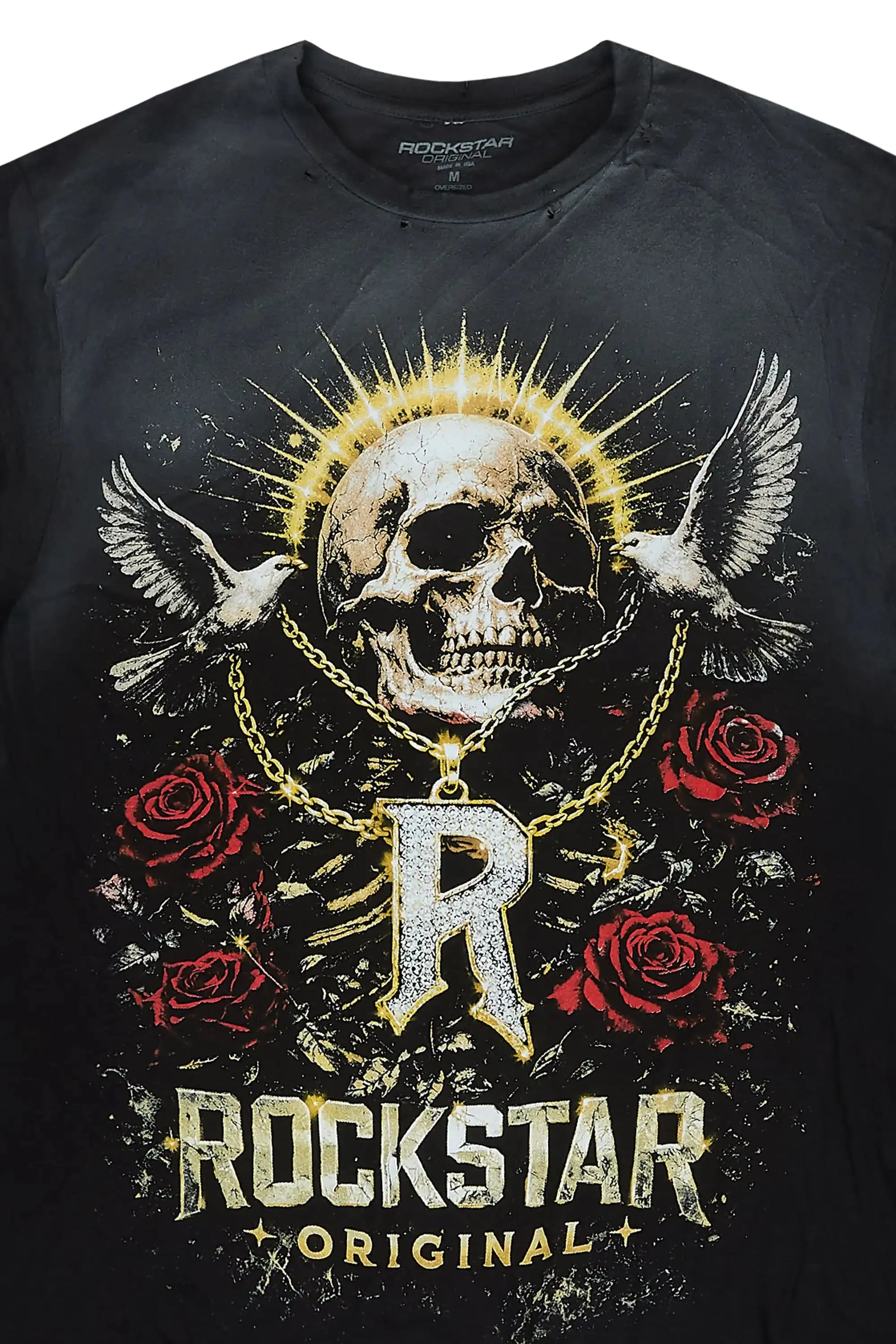 Caprie Black Oversized Graphic T-Shirt sold by Rockstar Original product image thumbnail 2