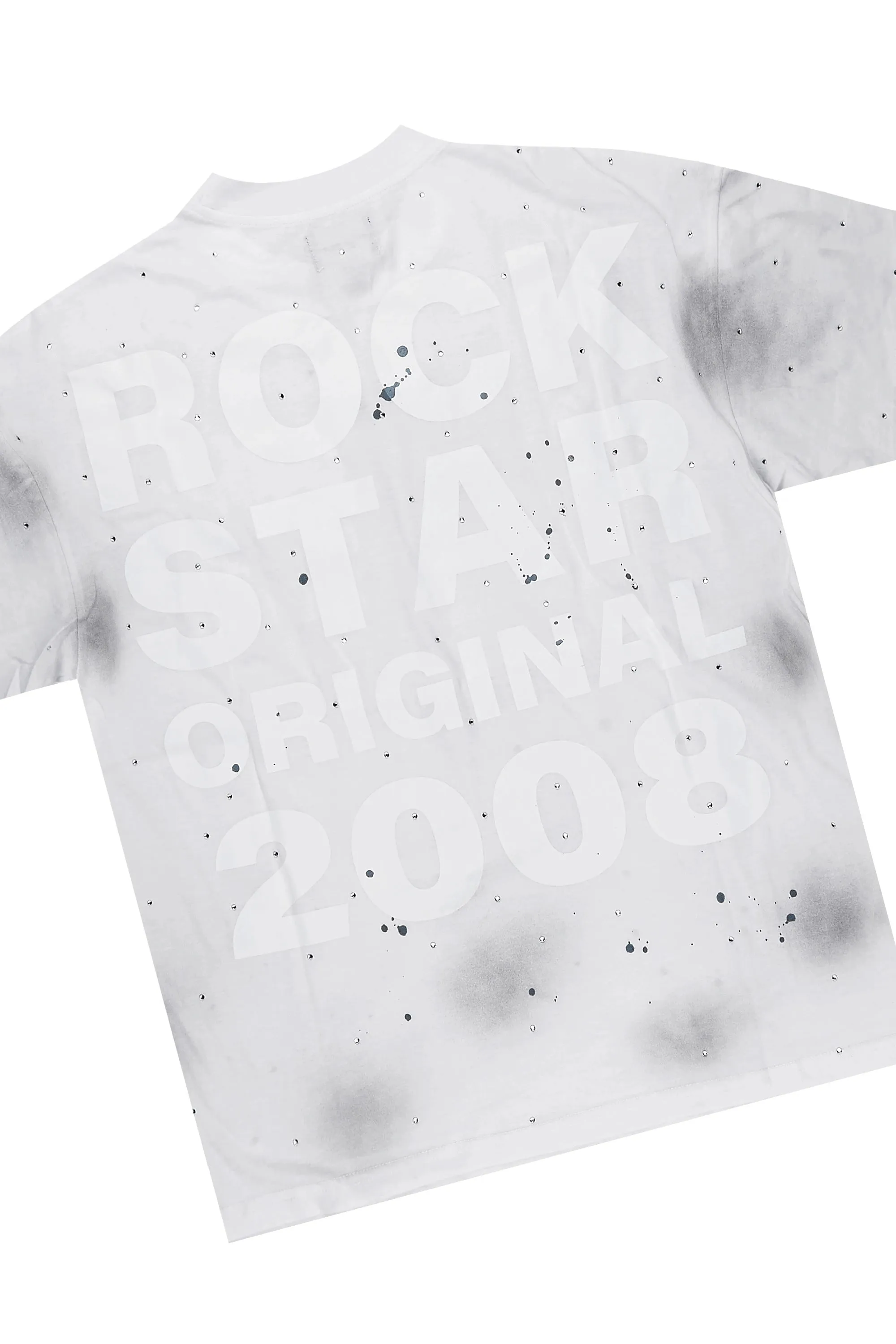 Eliso White T-Shirt/Short Set sold by Rockstar Original product image thumbnail 3