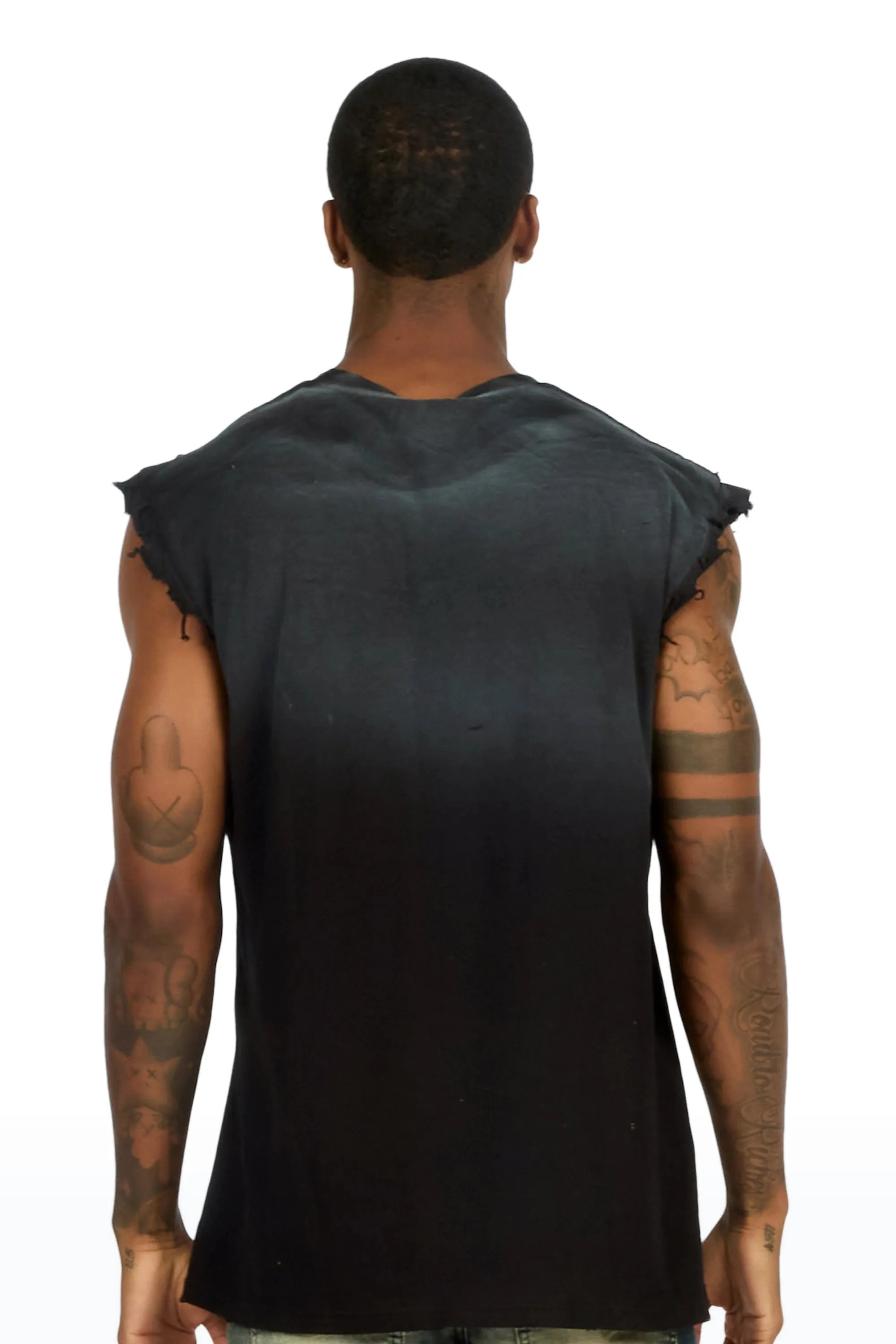 Malette Black Oversized Cut Off T-Shirt sold by Rockstar Original product image thumbnail 4