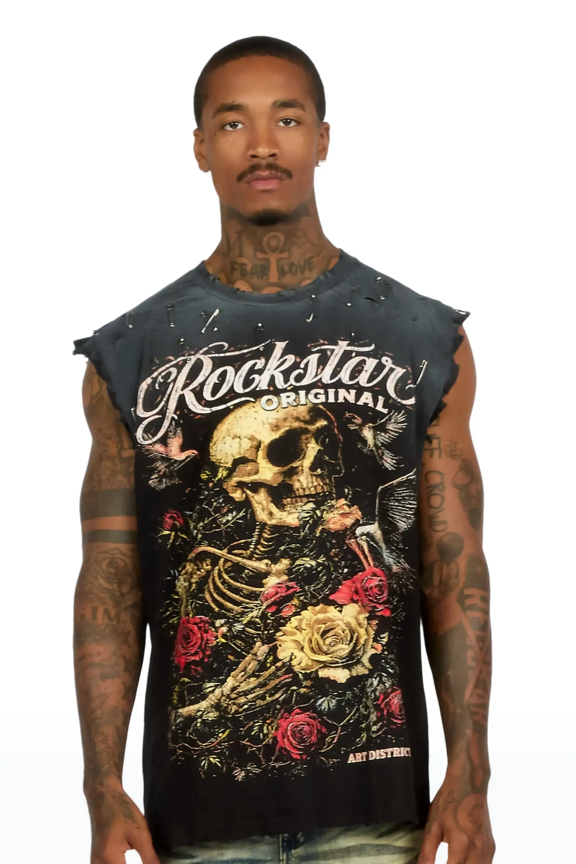 Malette Black Oversized Cut Off T-Shirt sold by Rockstar Original product image thumbnail 2