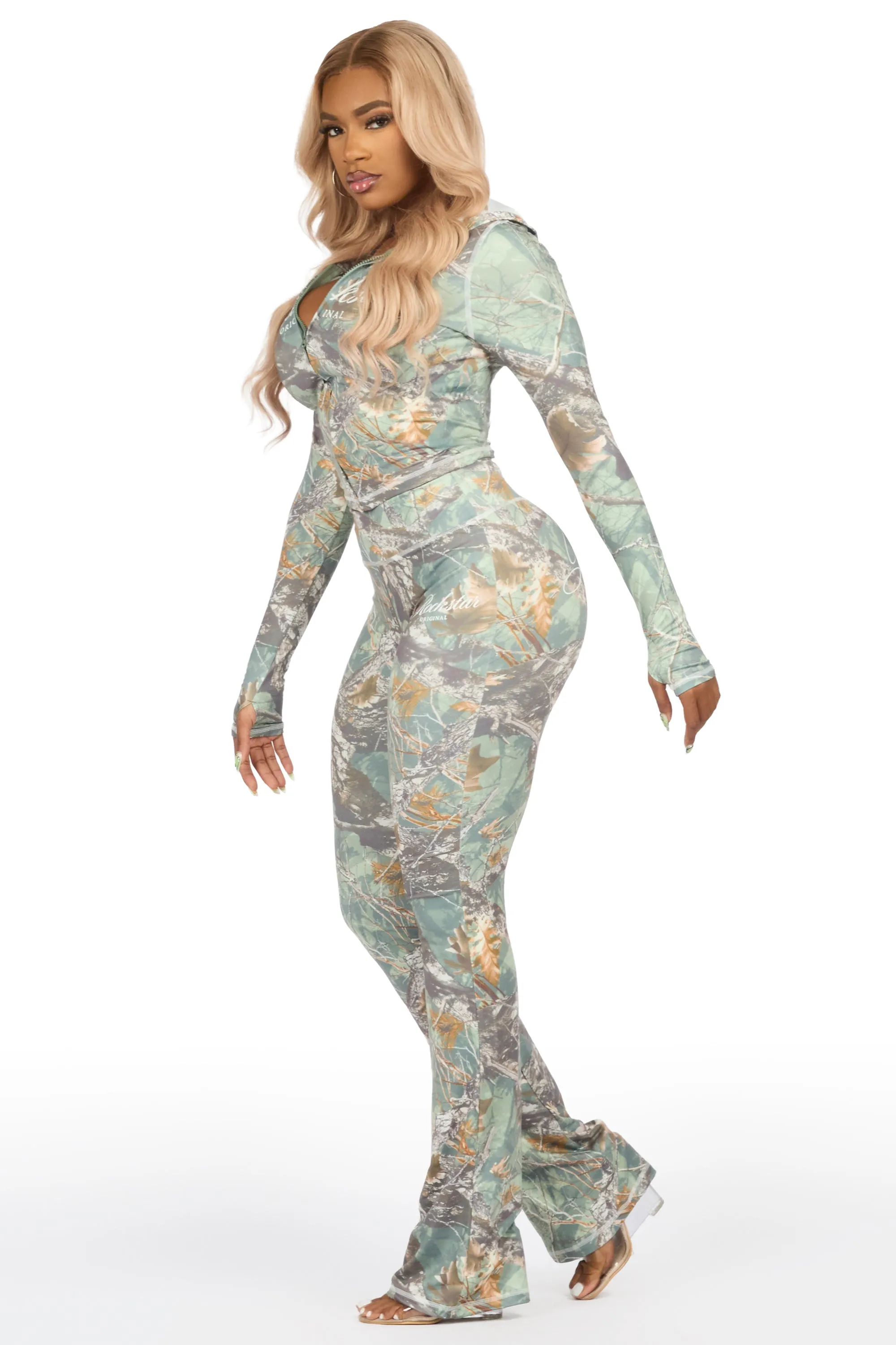 Arzena Tree Camo Zip Up Lounge Track Set sold by Rockstar Original product image thumbnail 5
