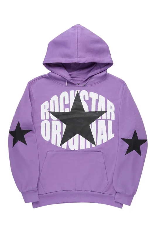 States Purple/Black Graphic Hoodie made by Rockstar Original