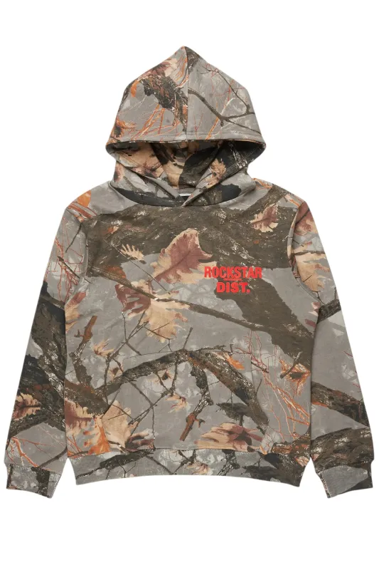 Tabby Beige Graphic Hoodie made by Rockstar Original