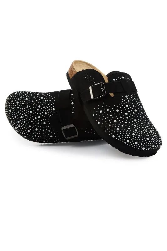 Mens Yehuda Black Pearl Mule made by Rockstar Original