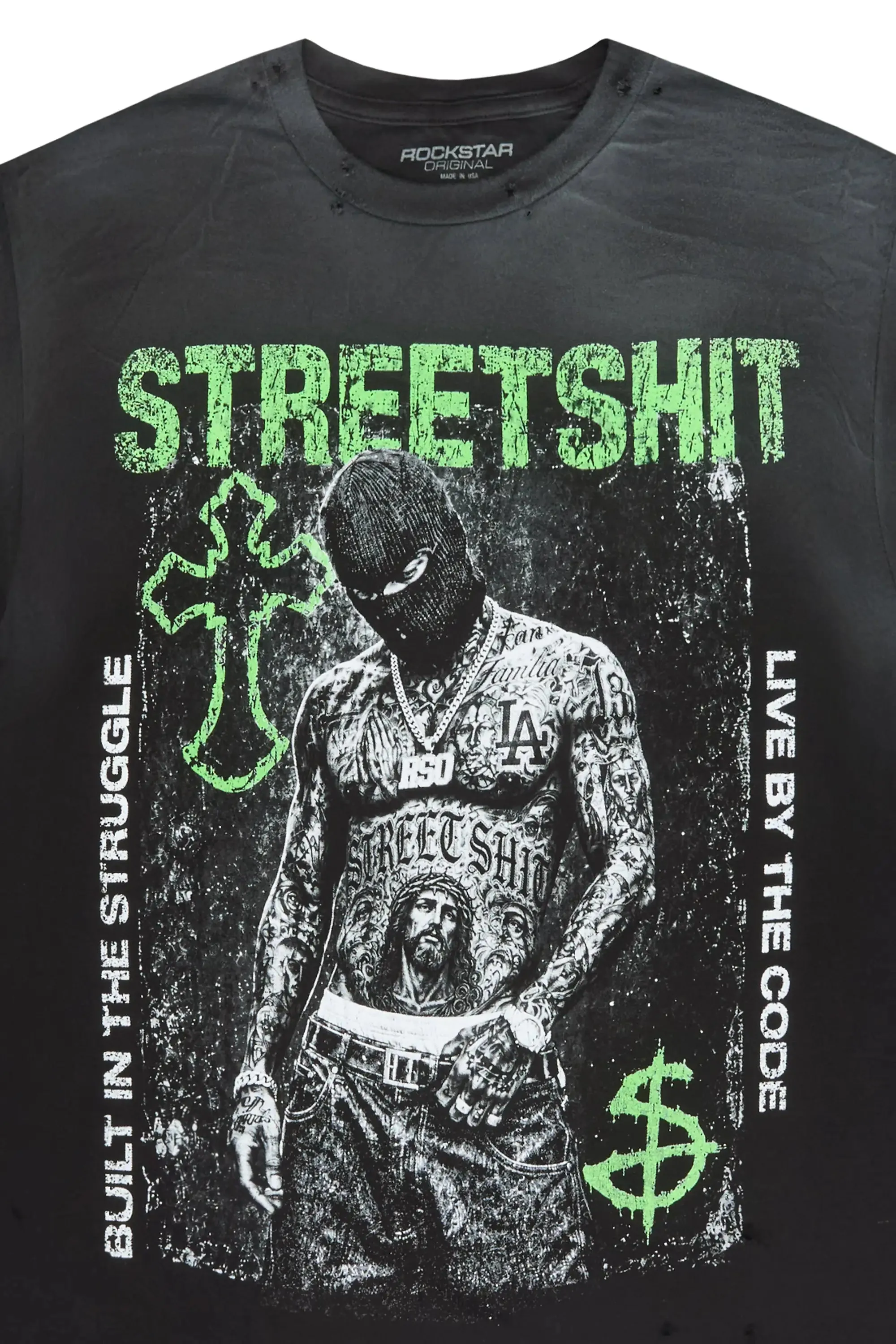 Kace Black Oversized Graphic T-Shirt sold by Rockstar Original product image thumbnail 2