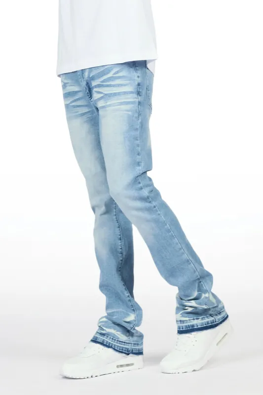 Stower Medium Blue Stacked Jean made by Rockstar Original