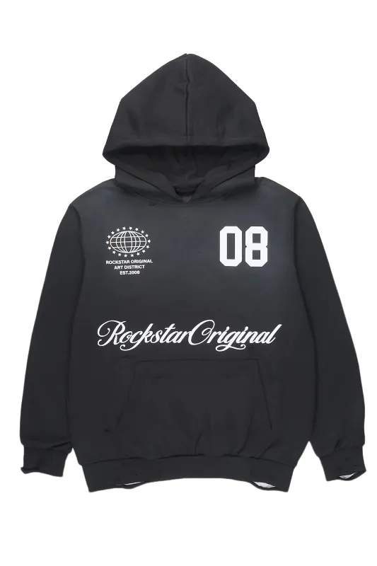 Posca Black Graphic Hoodie made by Rockstar Original