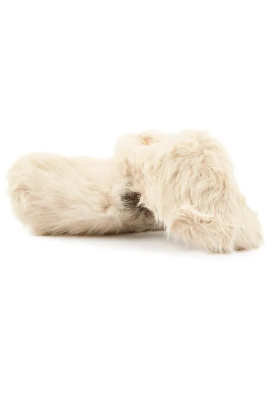 Davanty Cream Fur Mule made by Rockstar Original