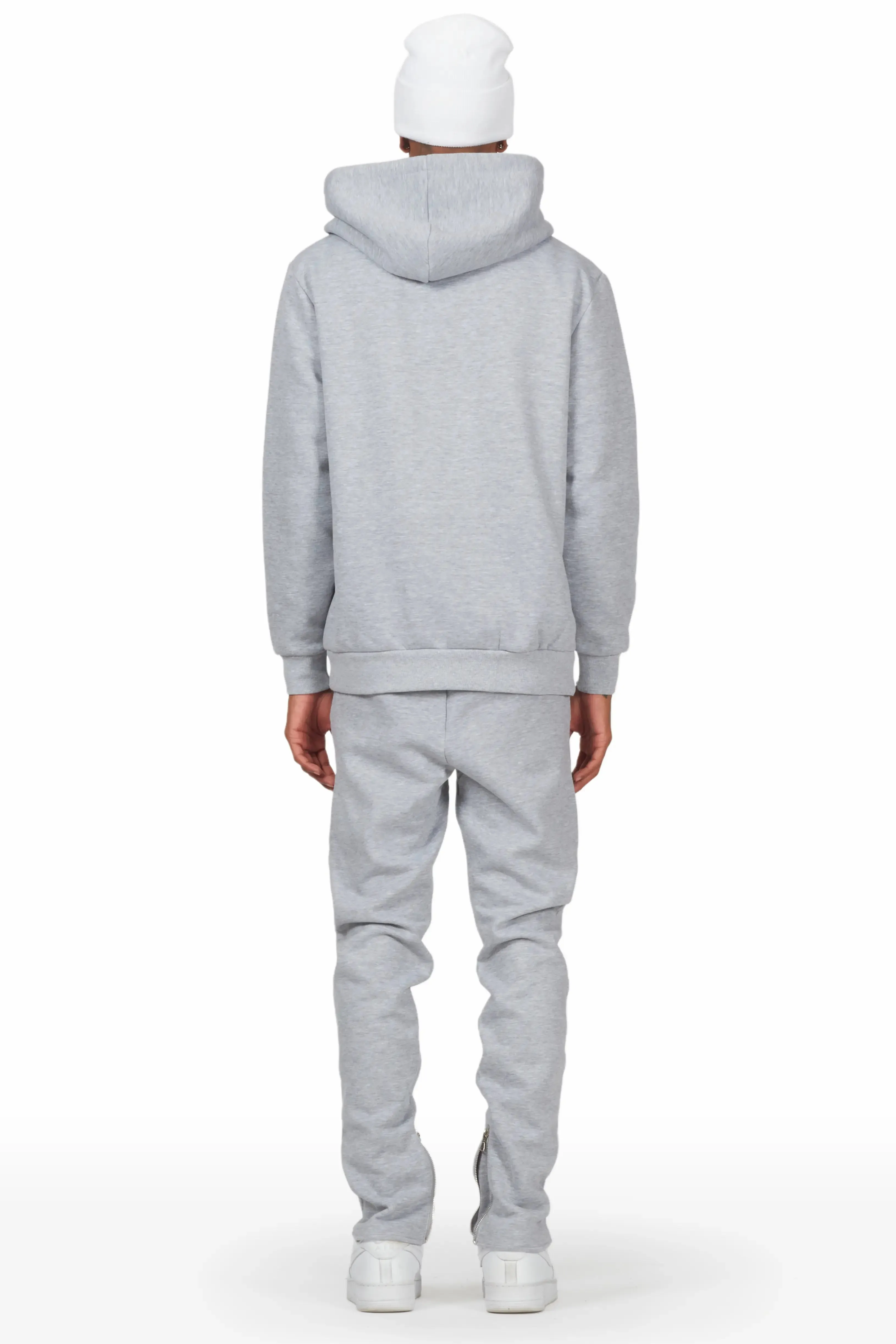 Hawkey Heather Grey Hoodie Slim Fit Track Set sold by Rockstar Original product image thumbnail 4