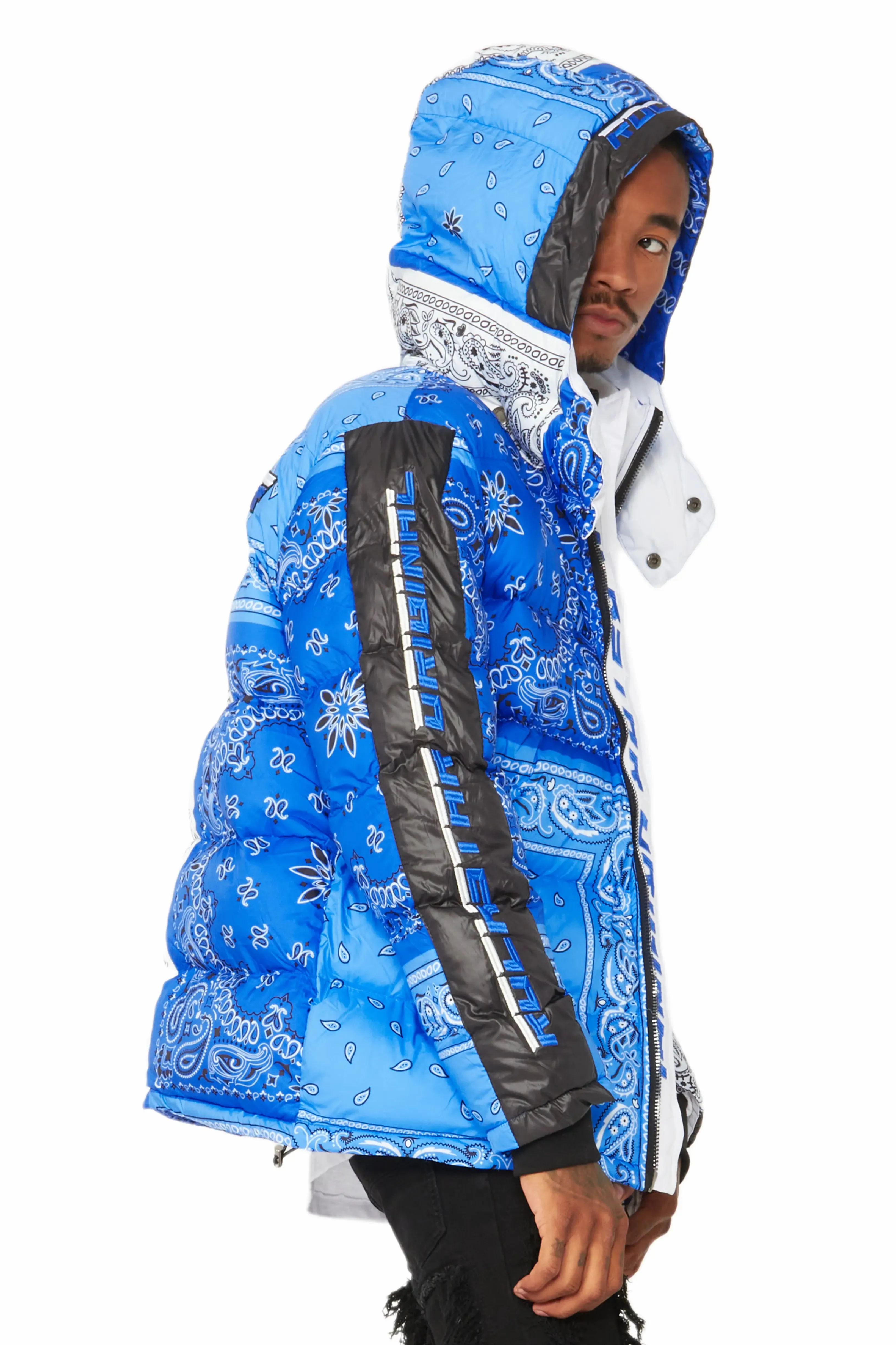 Kyro Puffer Jacket- Blue sold by Rockstar Original product image thumbnail 5