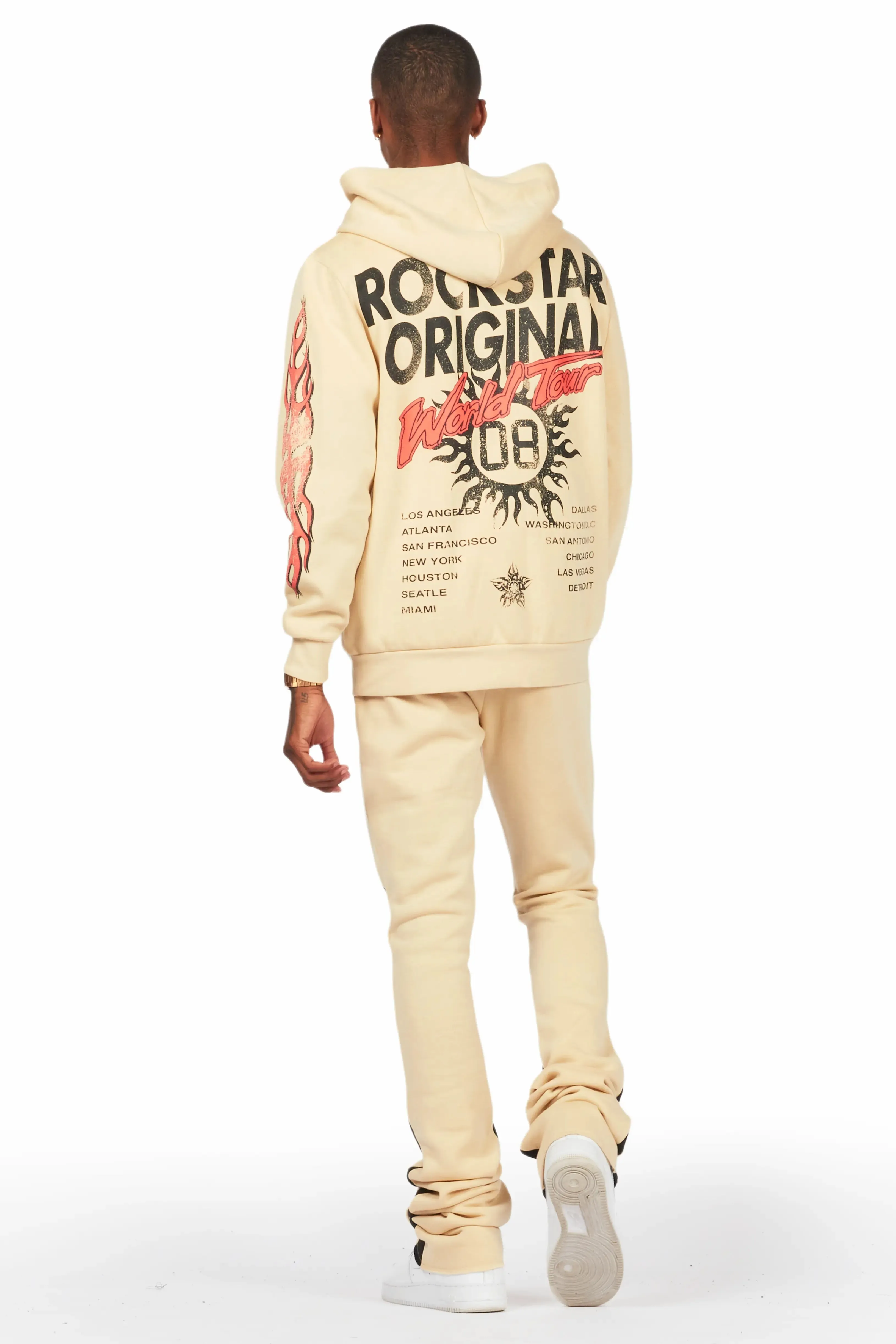 Yash Beige Super Stacked Flare Pant Set sold by Rockstar Original product image thumbnail 4