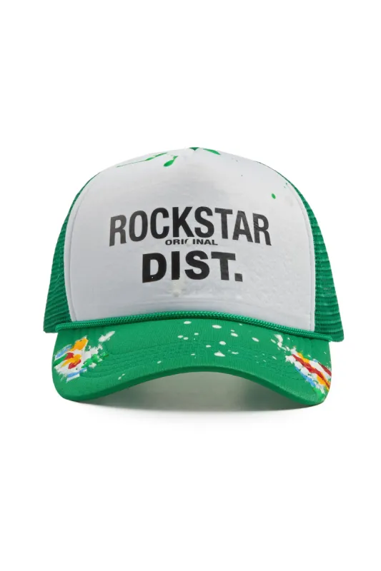 Good Side Only White/Green Trucker Hat sold by Rockstar Original