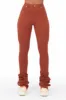 Khadeeja Brown Super Stacked Jean sold by Rockstar Original