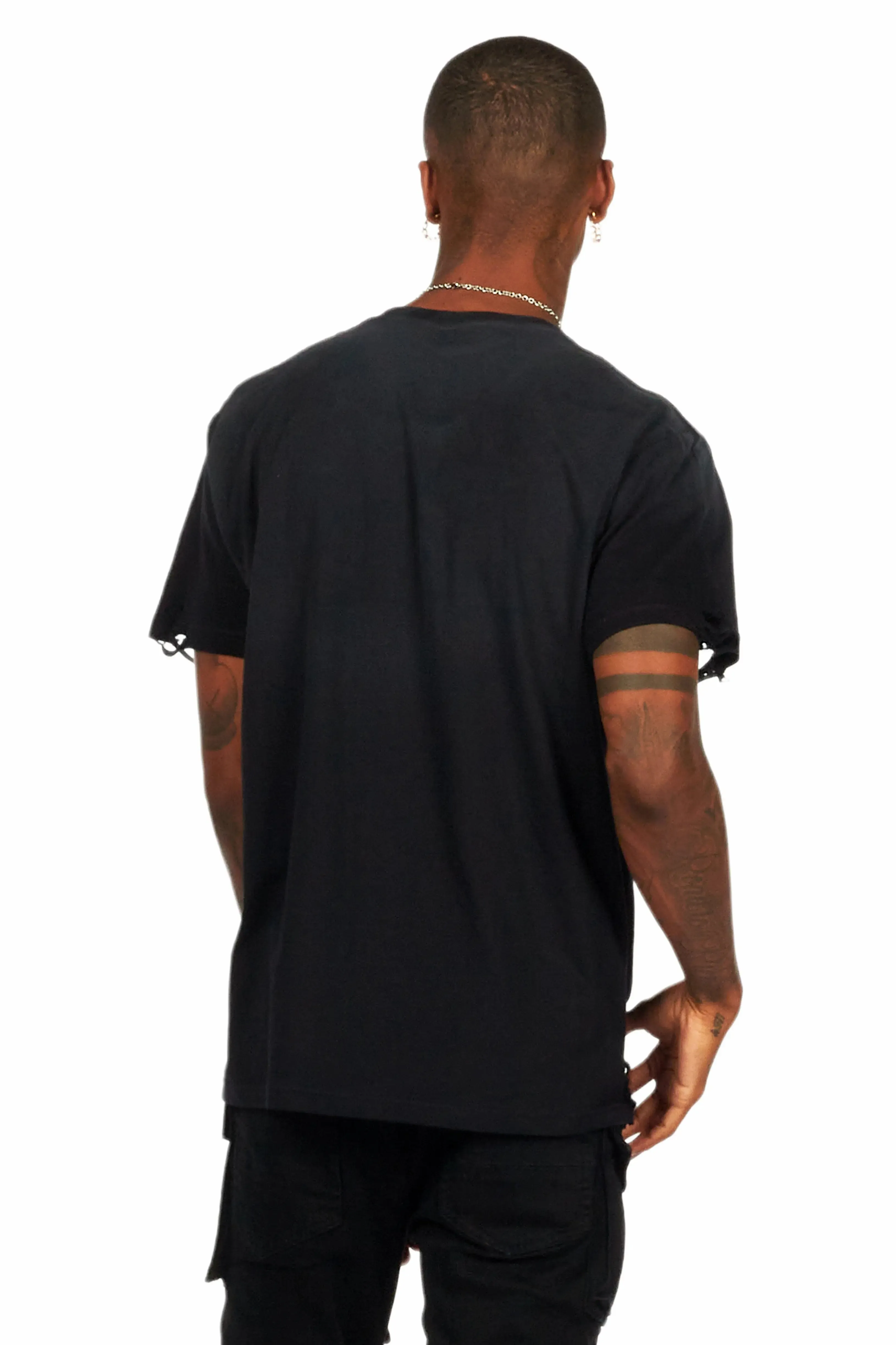 Vamp Black Oversized Graphic T-Shirt sold by Rockstar Original product image thumbnail 4