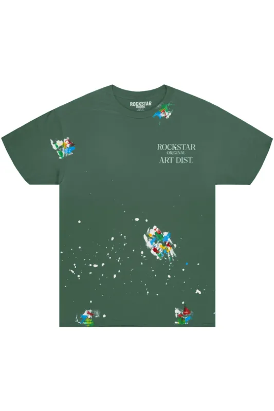 Palmer Dark Green Graphic T-Shirt sold by Rockstar Original