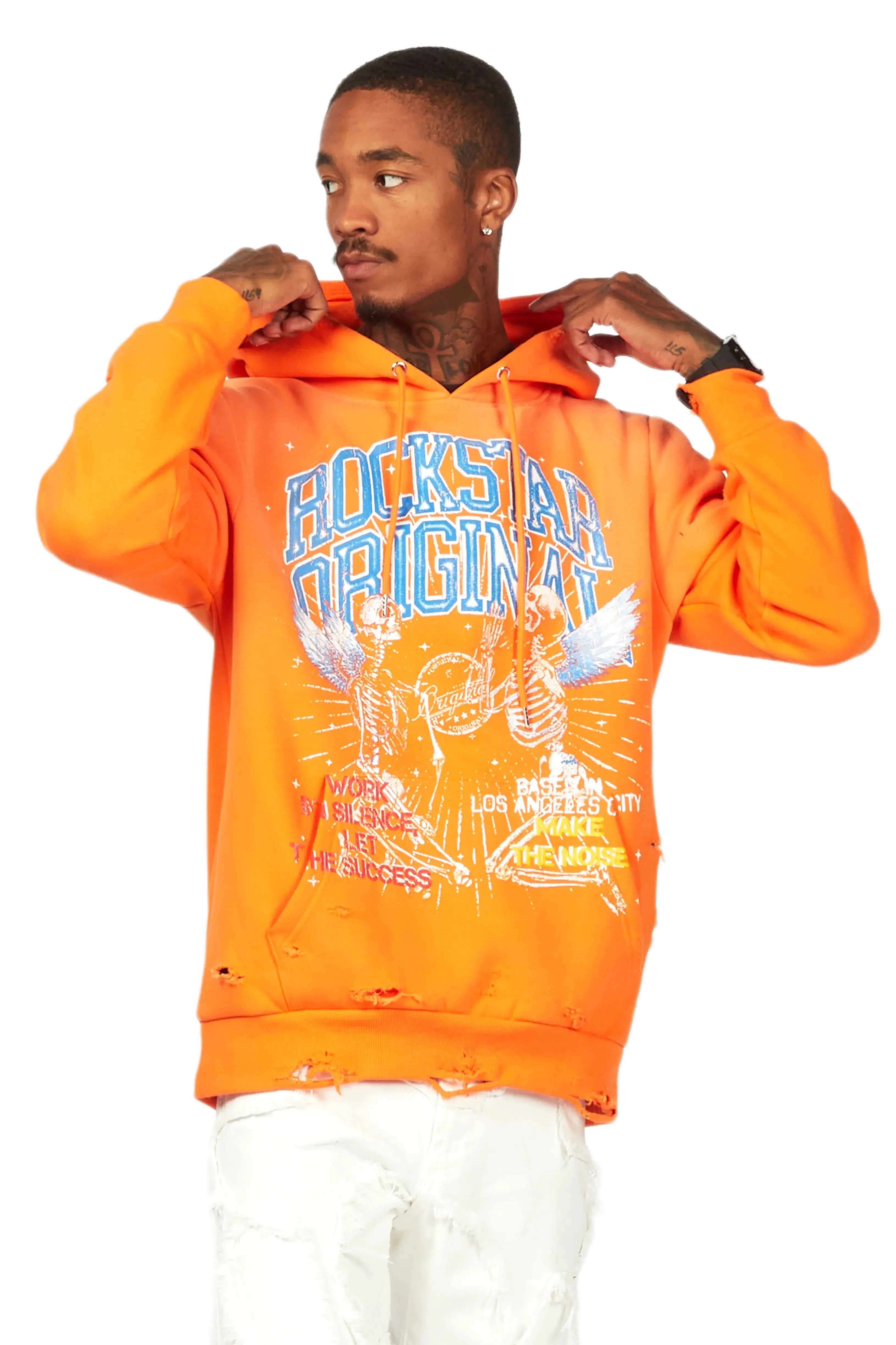 Chloe Orange Graphic Hoodie sold by Rockstar Original product image thumbnail 3