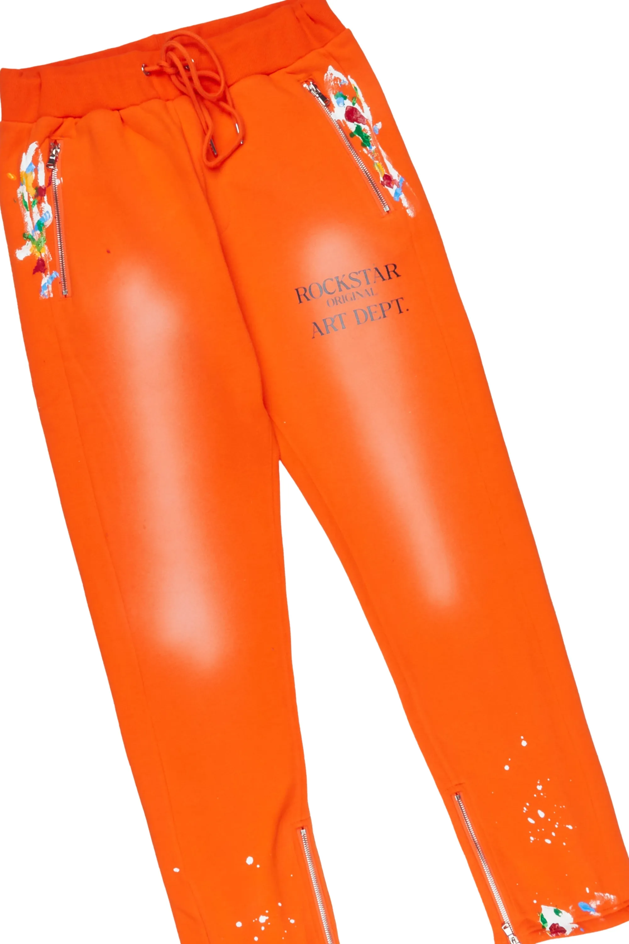Rockstar Art Dist. Orange Hoodie Slim Fit Pant Set sold by Rockstar Original product image thumbnail 4
