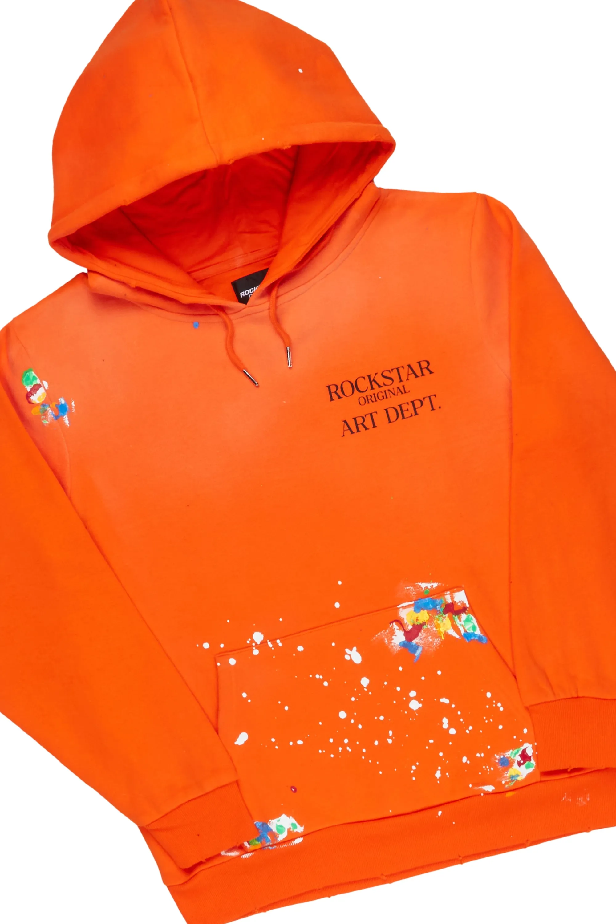 Rockstar Art Dist. Orange Hoodie Slim Fit Pant Set sold by Rockstar Original product image thumbnail 2
