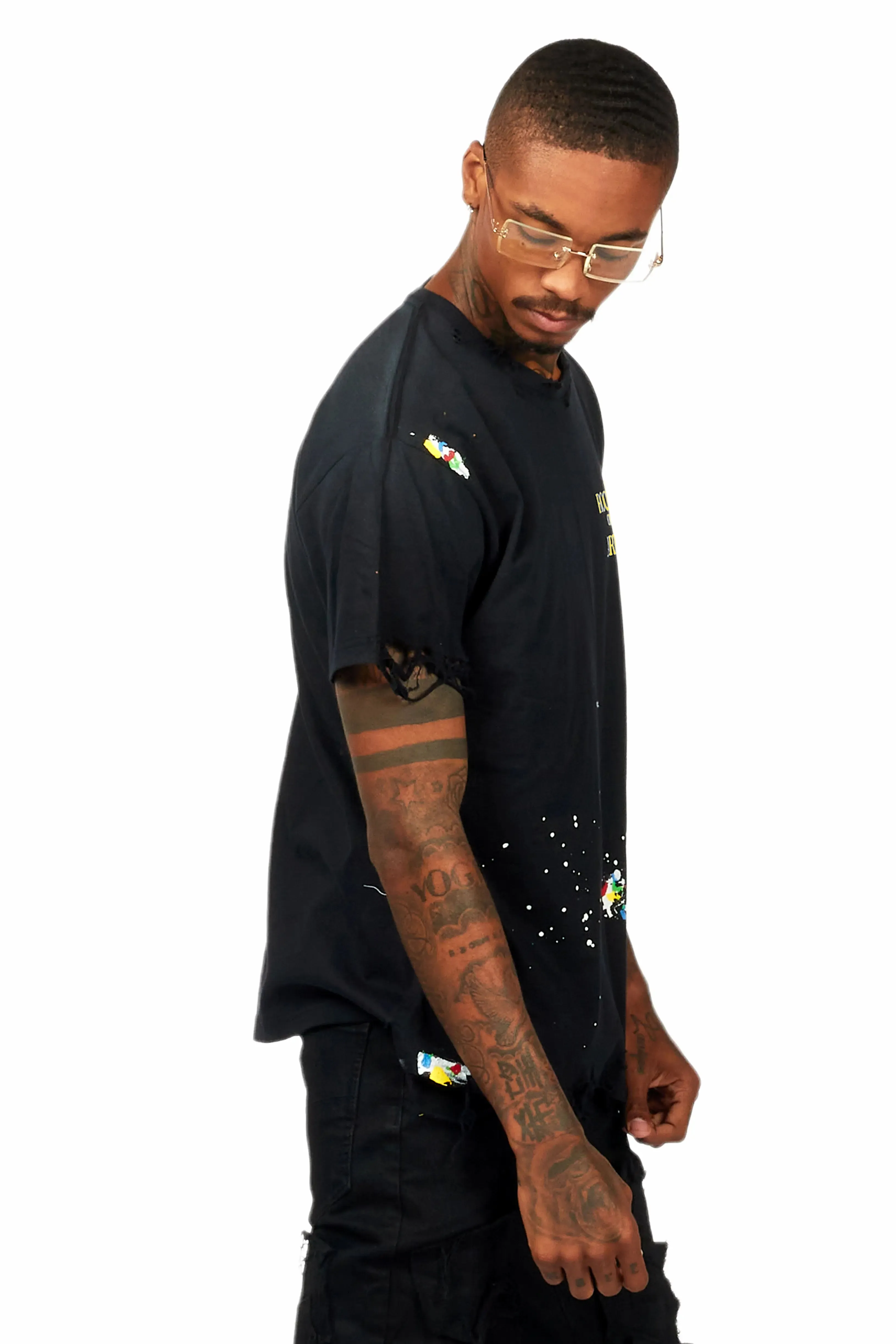 Vintage Palmer Black/Yellow Graphic T-Shirt sold by Rockstar Original product image thumbnail 3