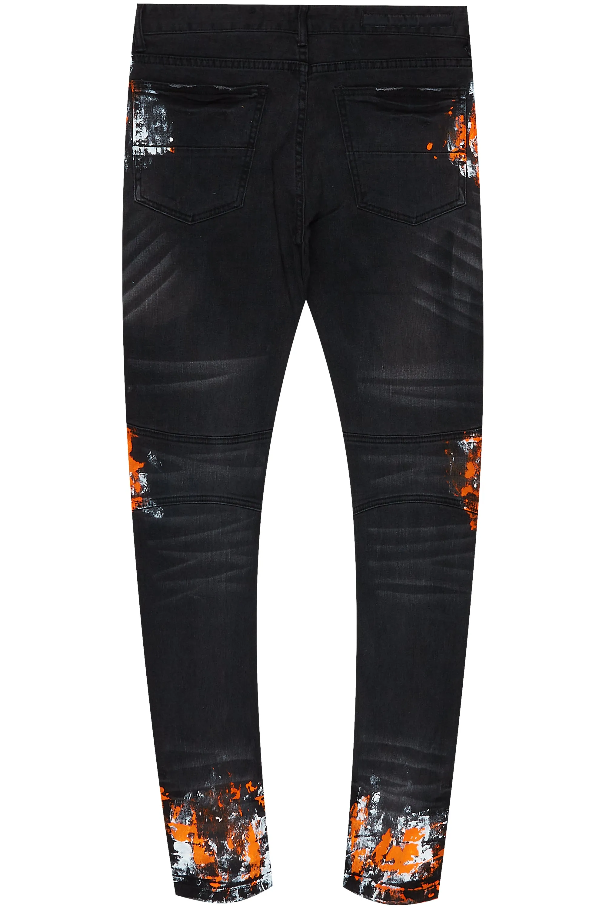 Elias Black/Orange Painter Jean sold by Rockstar Original product image thumbnail 3