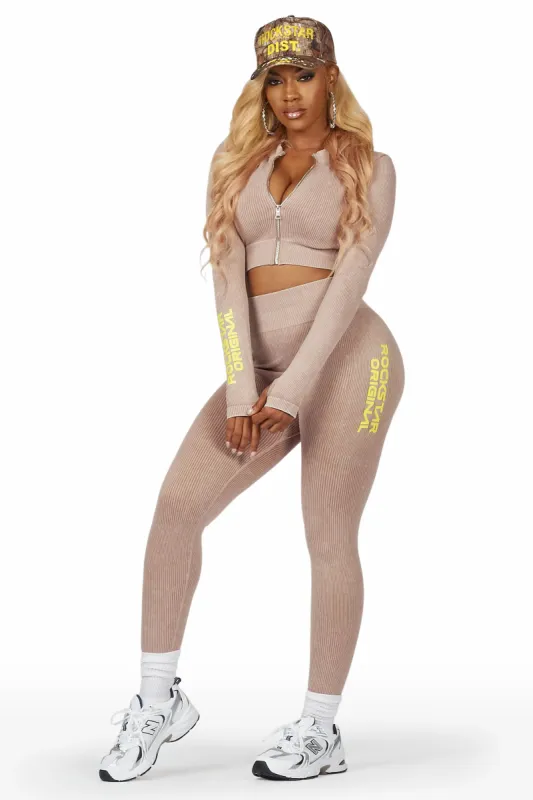 Nyala Mocha Mineral Wash Active Set sold by Rockstar Original