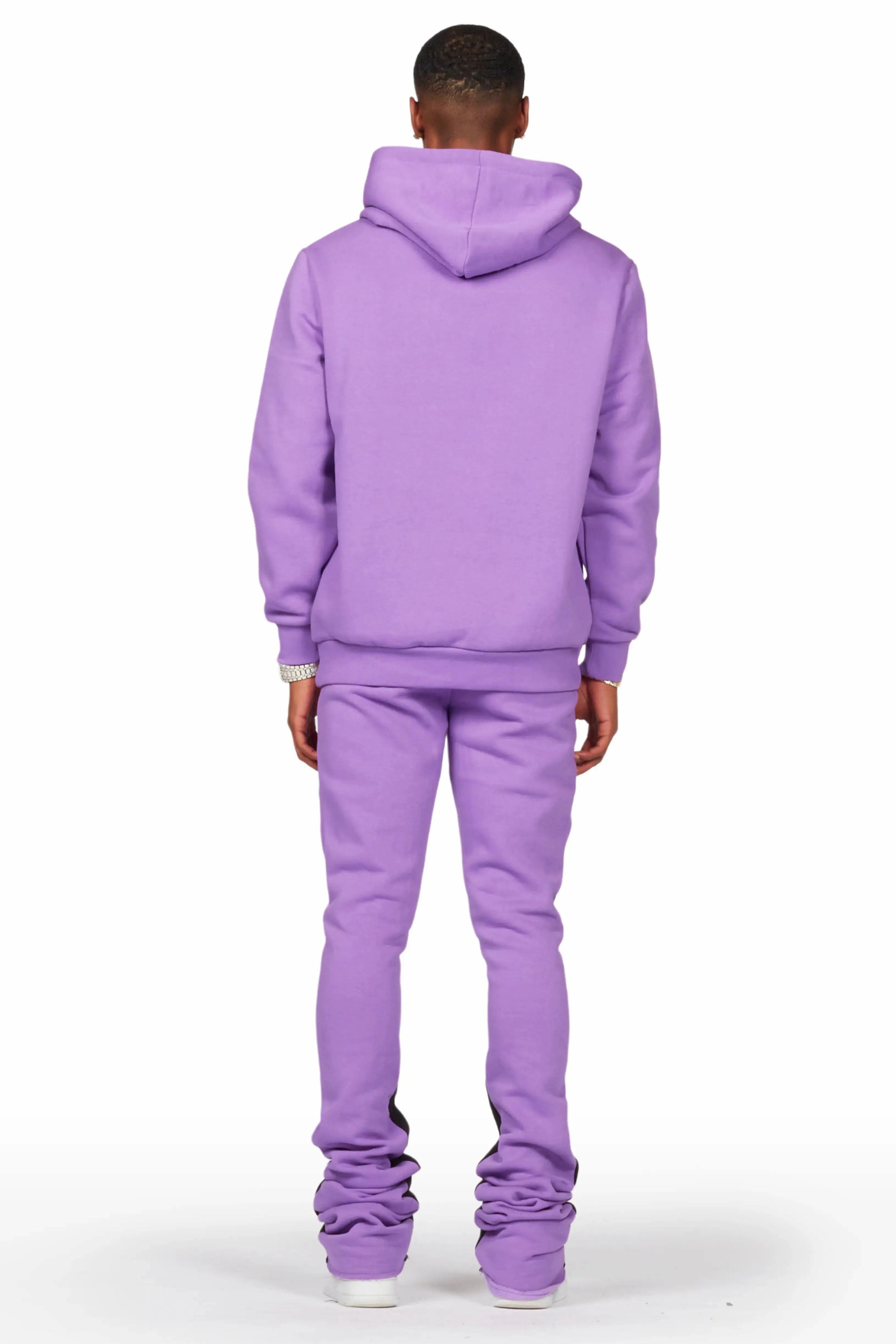 Raffer Purple Hoodie/Super Stacked Flare Pant Set sold by Rockstar Original product image thumbnail 5