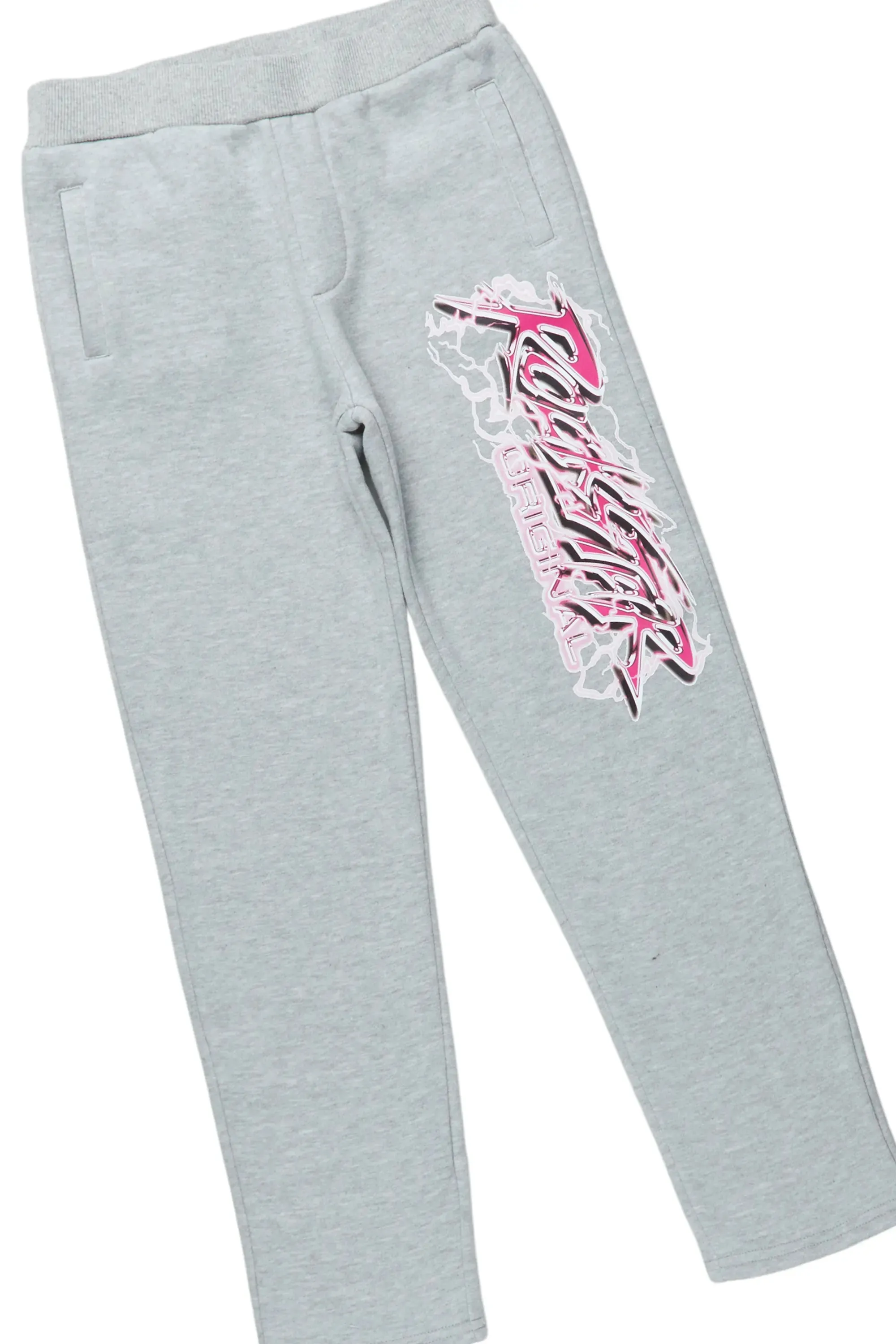 Boys Dawson Grey Hoodie Slim Fit Track Set sold by Rockstar Original product image thumbnail 4