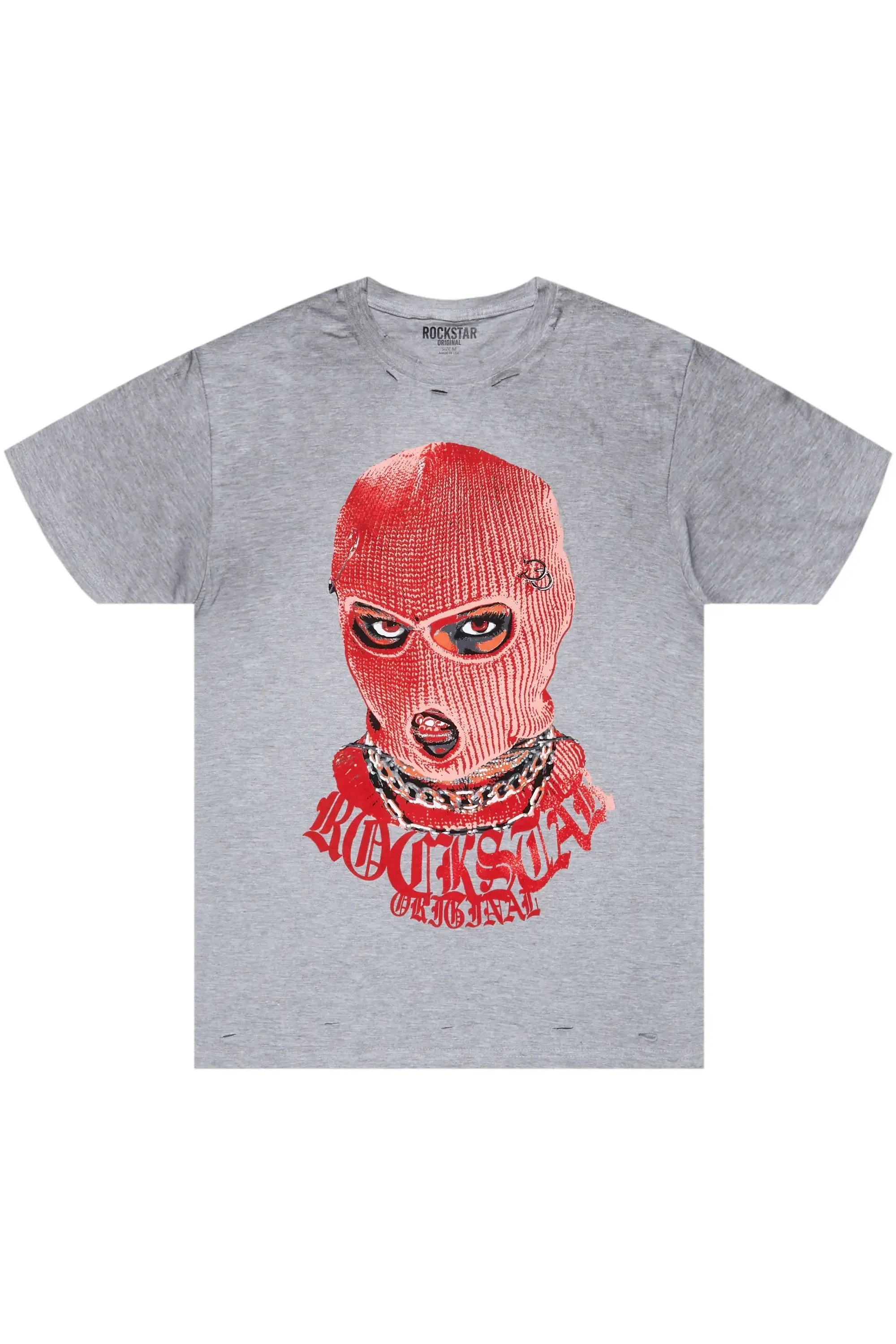 Murdra Heather Grey Graphic T-Shirt sold by Rockstar Original