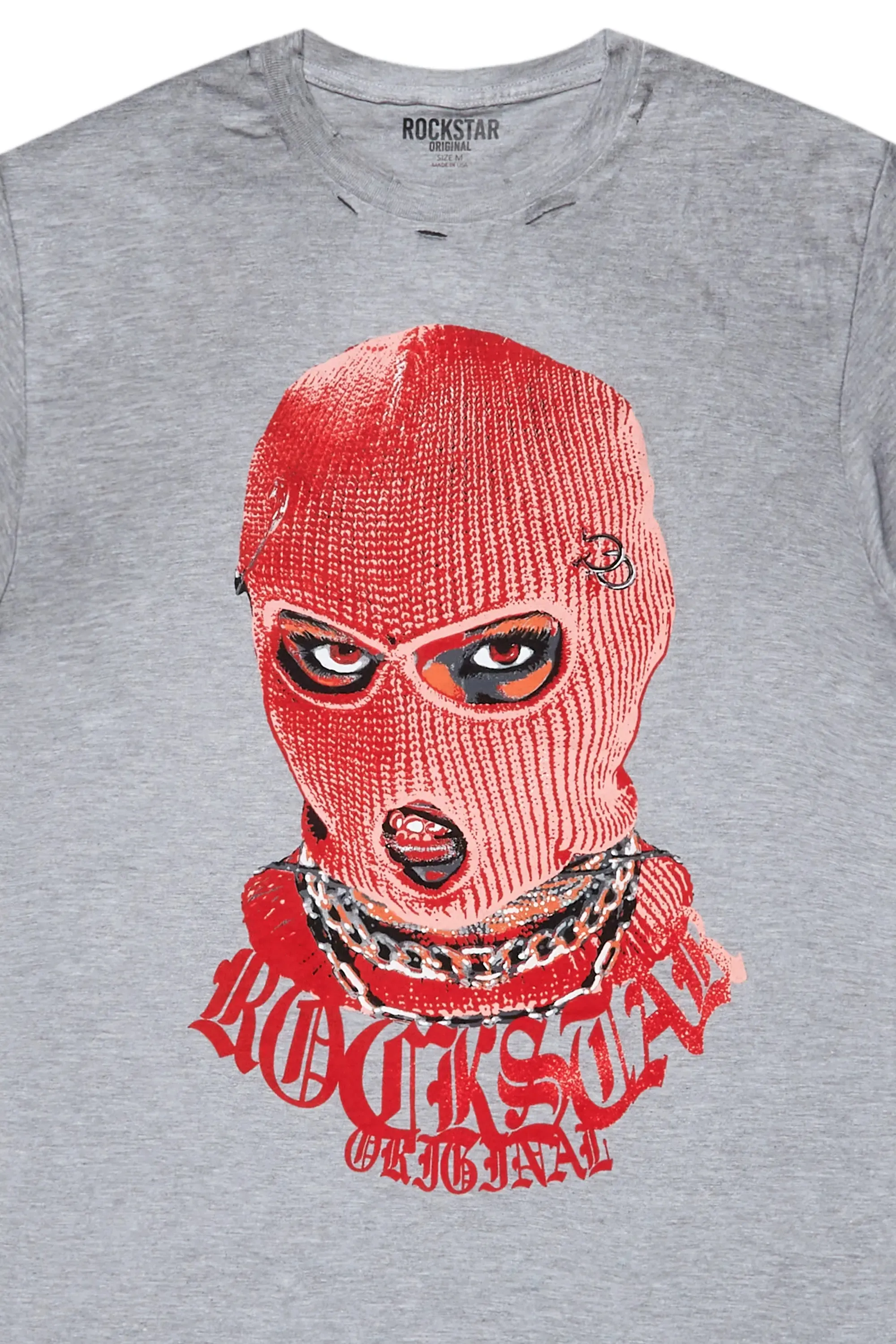 Murdra Heather Grey Graphic T-Shirt sold by Rockstar Original product image thumbnail 2