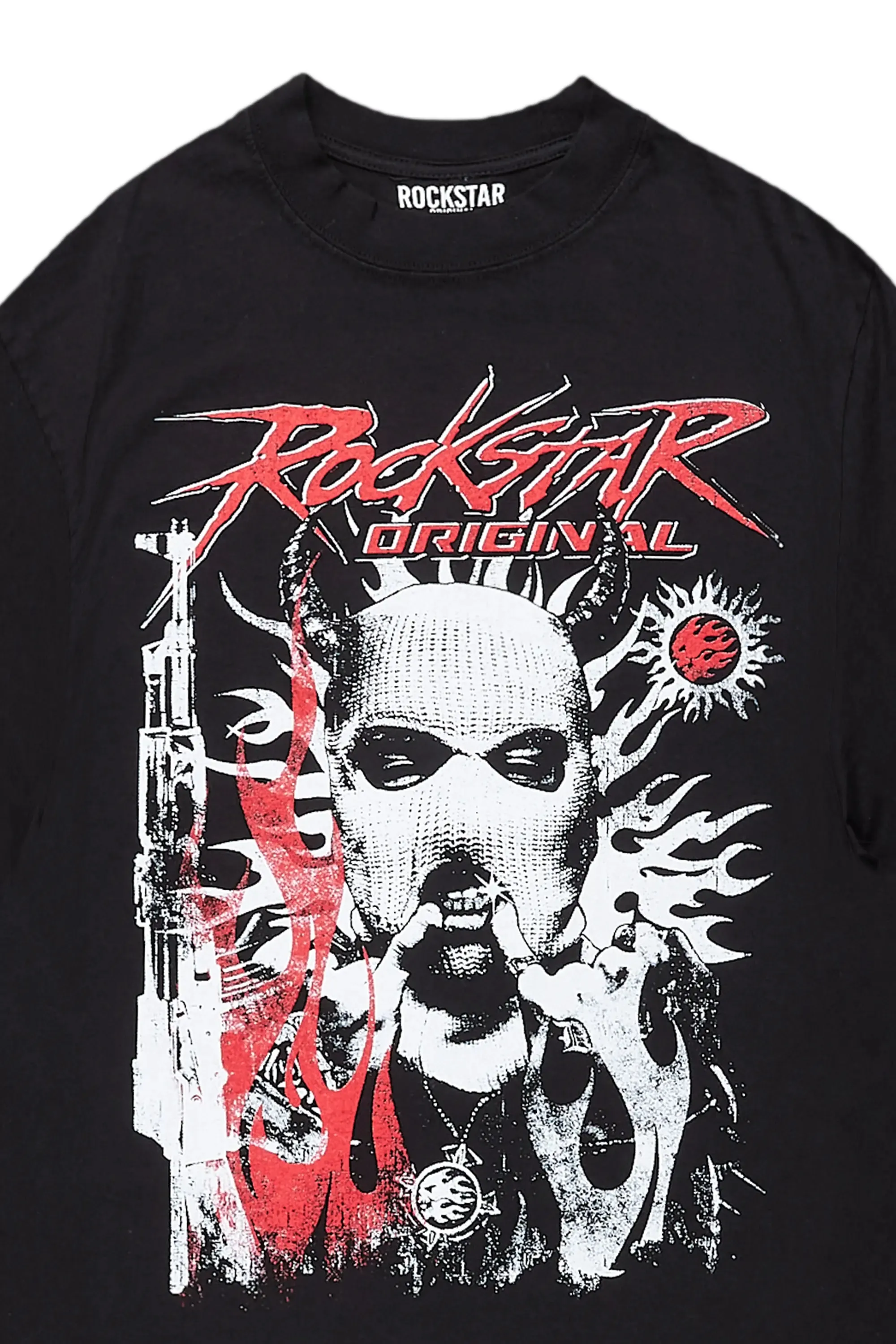 Marcinia Black Mega Oversized T-Shirt sold by Rockstar Original product image thumbnail 2