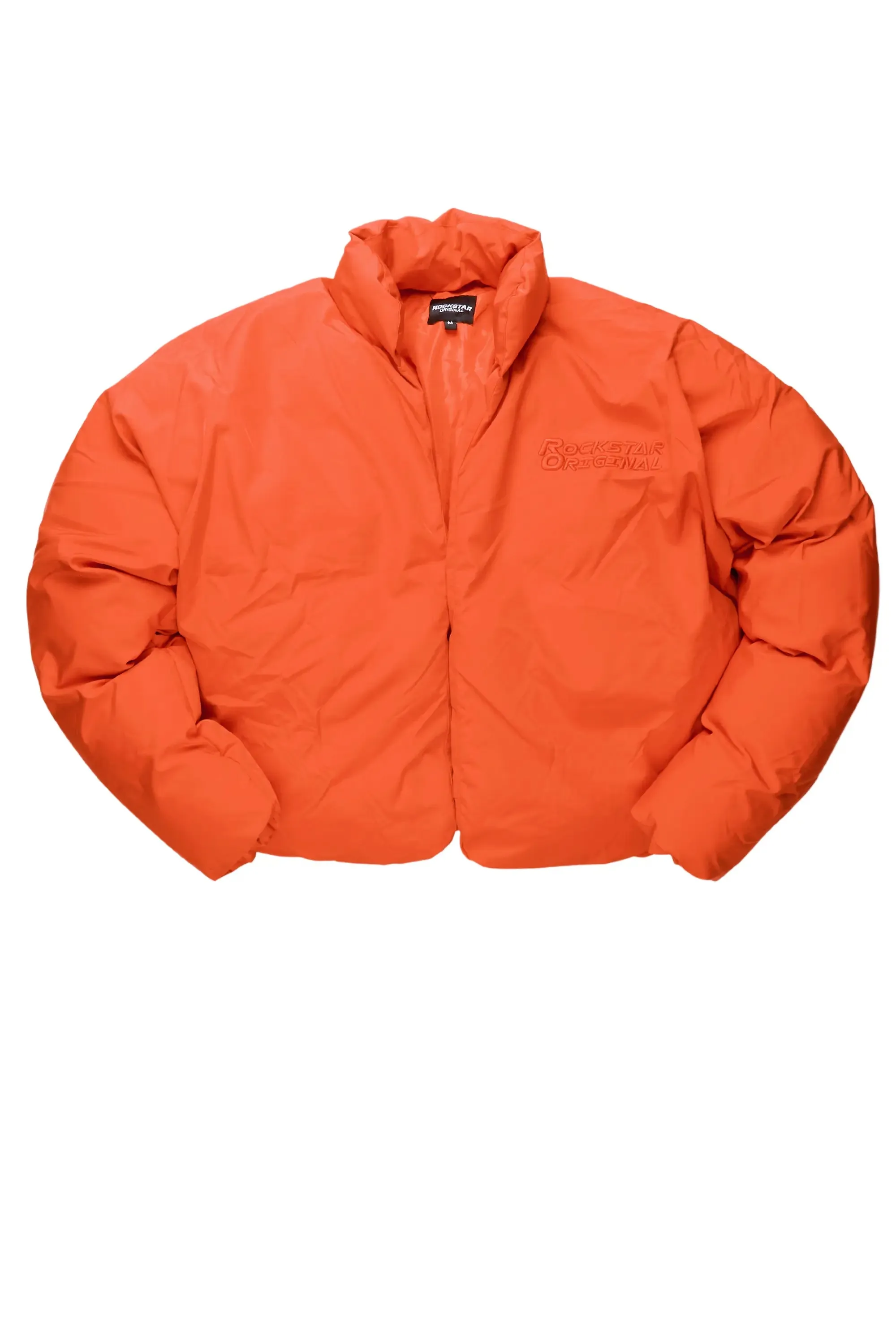 Damien Orange Puffer Jacket sold by Rockstar Original product image thumbnail 3