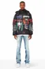 Black Nash Graphic Print Puffer Jacket sold by Rockstar Original