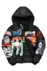 Black Nash Graphic Print Puffer Jacket sold by Rockstar Original