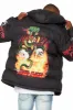 Black Nash Graphic Print Puffer Jacket sold by Rockstar Original