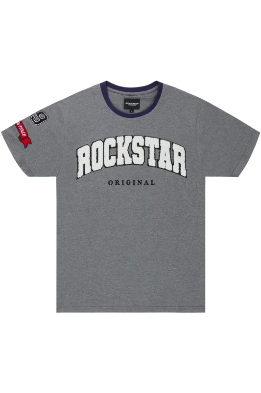 Devin Heather Grey Graphic T-Shirt sold by Rockstar Original