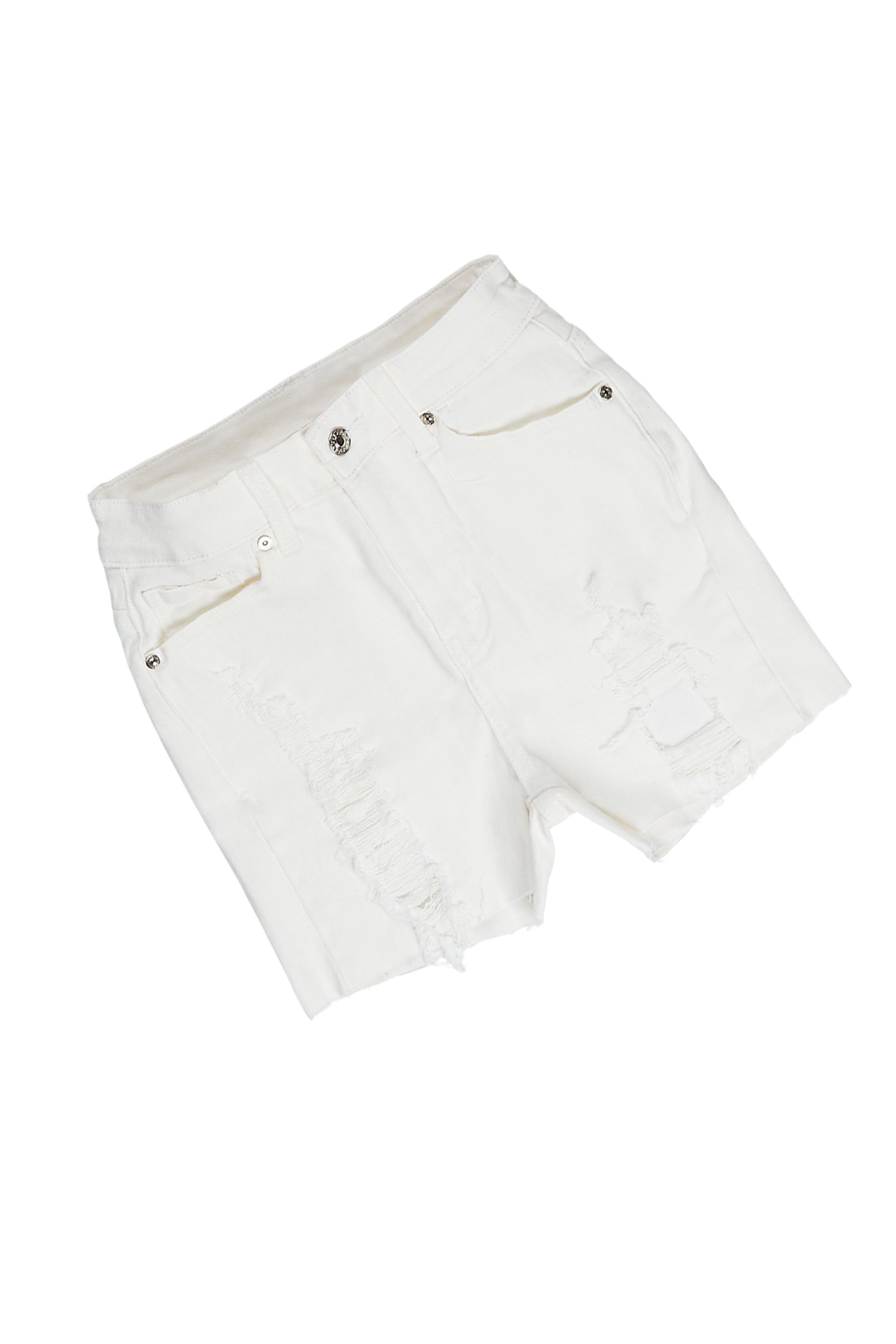 Lucky 21 White Denim Short Set sold by Rockstar Original product image thumbnail 8