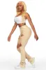 Lovin' Tan Distressed Super Stacked Jean sold by Rockstar Original