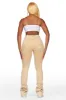 Lovin' Tan Distressed Super Stacked Jean sold by Rockstar Original